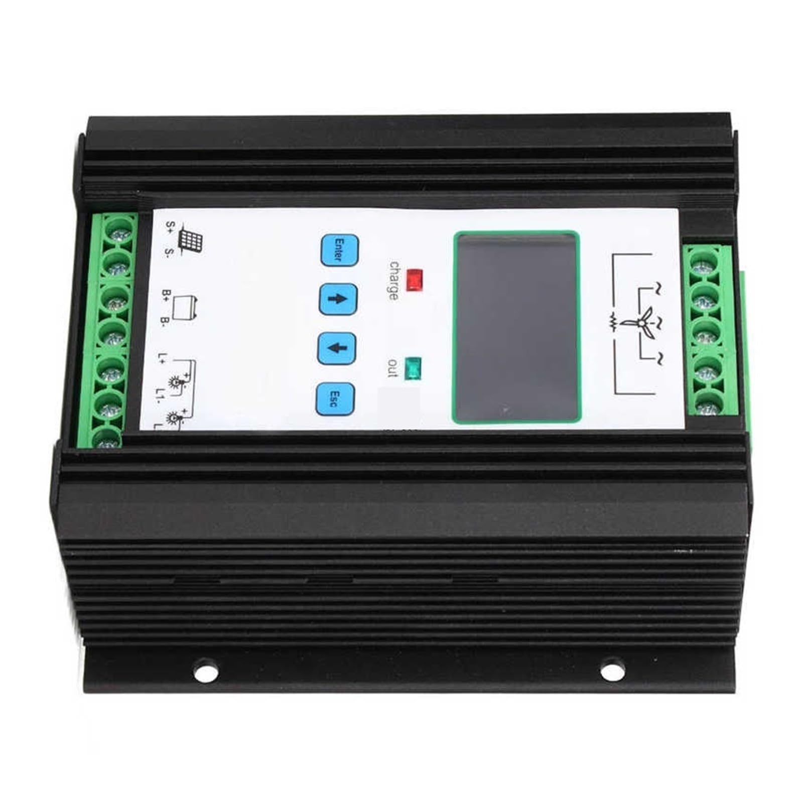 Wiatrowy regulator słoneczny Cyfrowy inteligentny regulator wiatru Wiatrowy regulator słoneczny 12V 24V 600W Kontroler słoneczny Panel słoneczny
