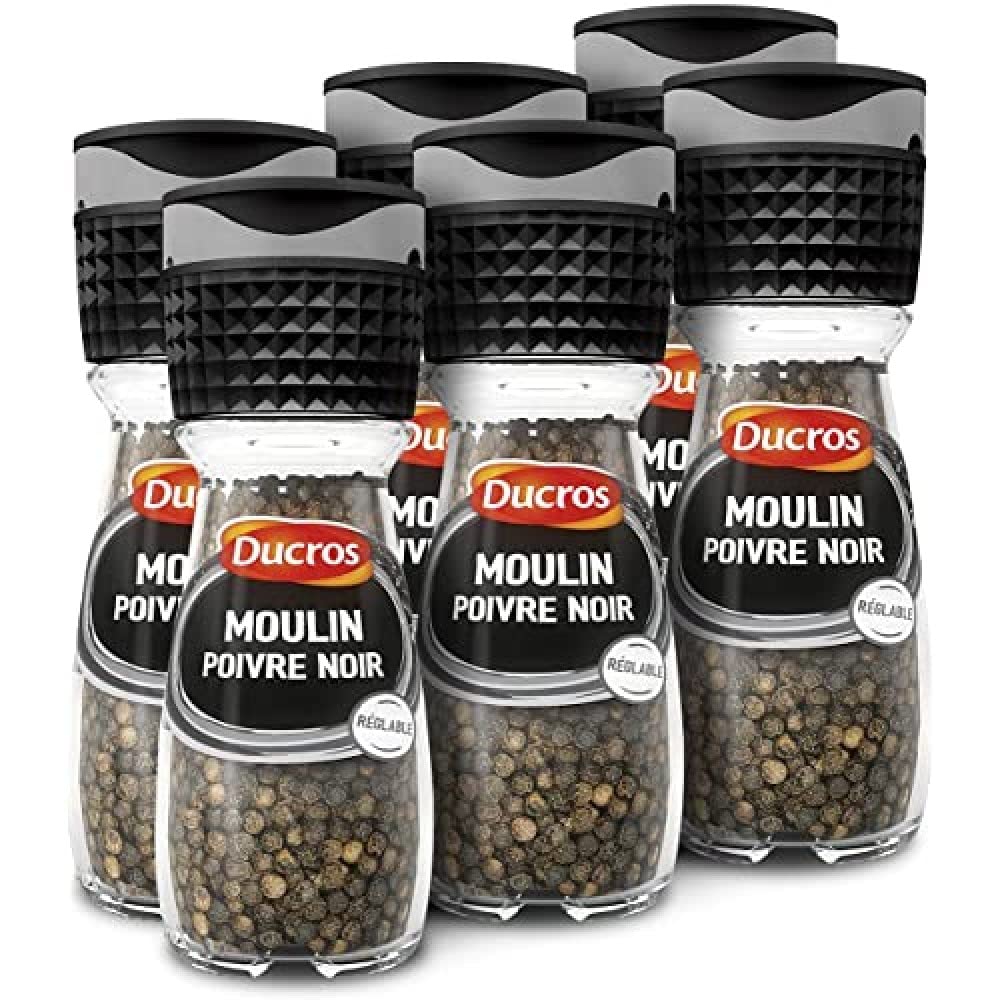 Molinillo de pimienta negro # 6 clásico 35 g