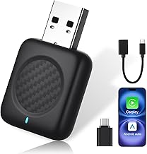 Wireless CarPlay & Android Car Adapter - Wireless USB Adapter for Vehicles with Wired CarPlay/Android Car, Plug and Play Compatible with iOS from 10 & Android from 11