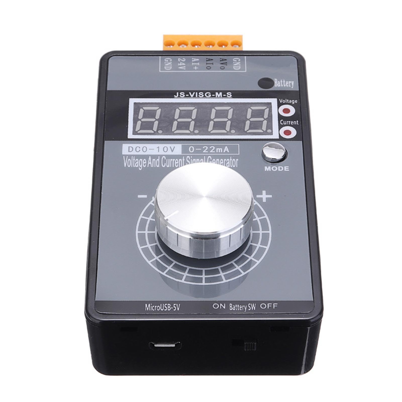 Perfeclan Signalgenerator 0-20mA / 4-20mA – Einstellbar, DC 0-10V, Mit Digitalanzeige, Für Servos & Lichtdimmer
