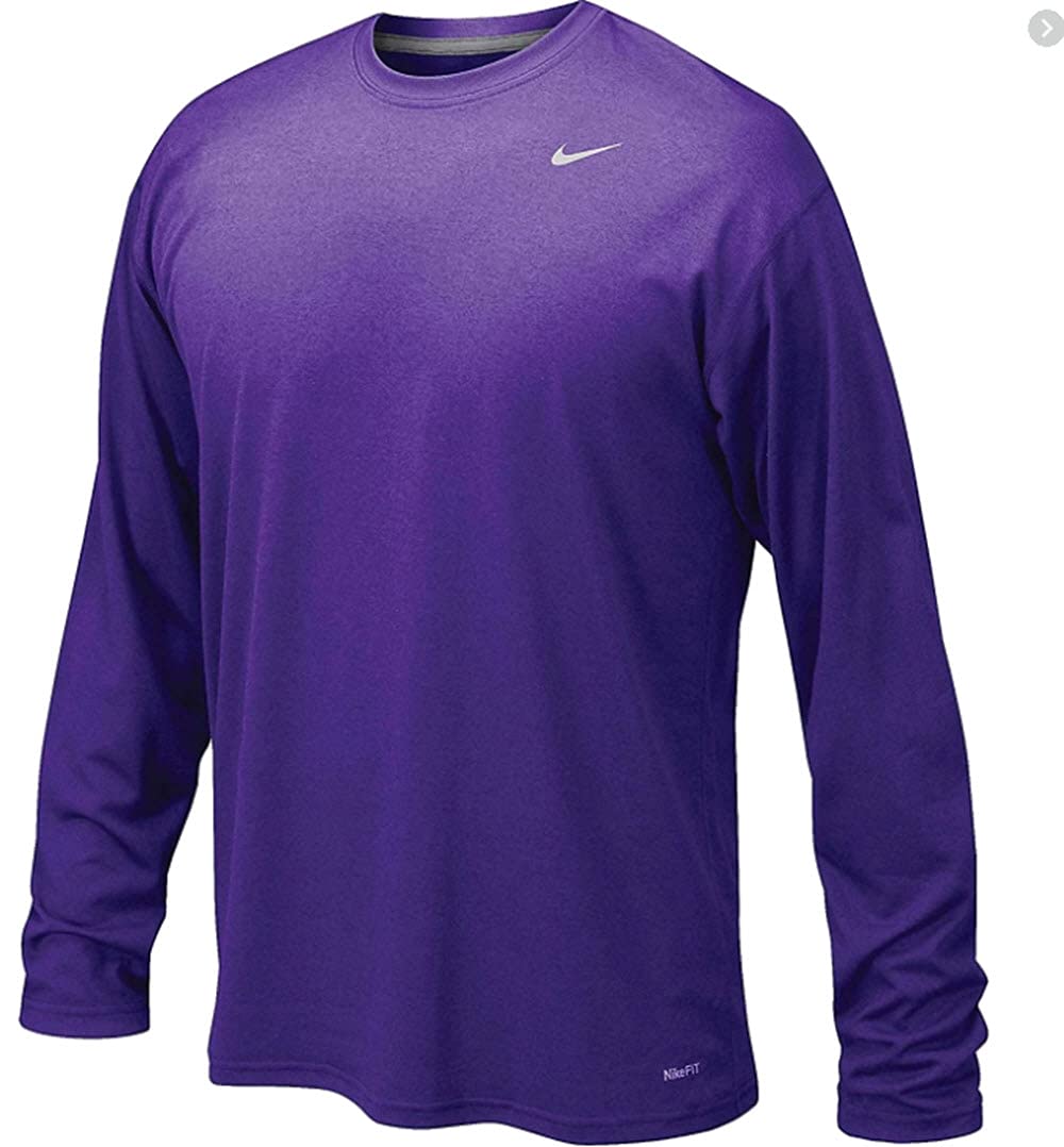 long sleeve purple nike shirt