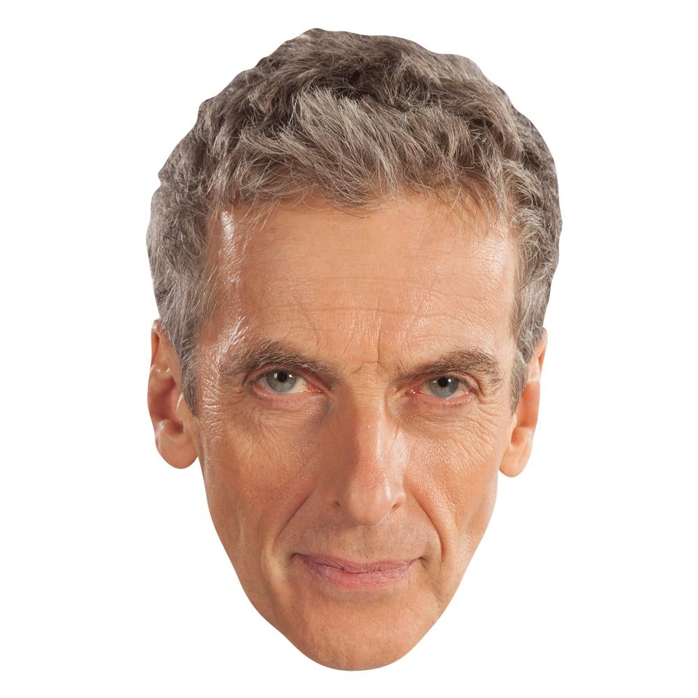 Star Cutouts SM189 Doctor Who Peter Capaldi Twelfth Doctor Cardboard Face Mask – Sci-Fi Costume Fancy Dress