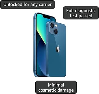 Amazon.com: Apple iPhone 13 Mini, 512GB, Blue - Unlocked (Renewed
