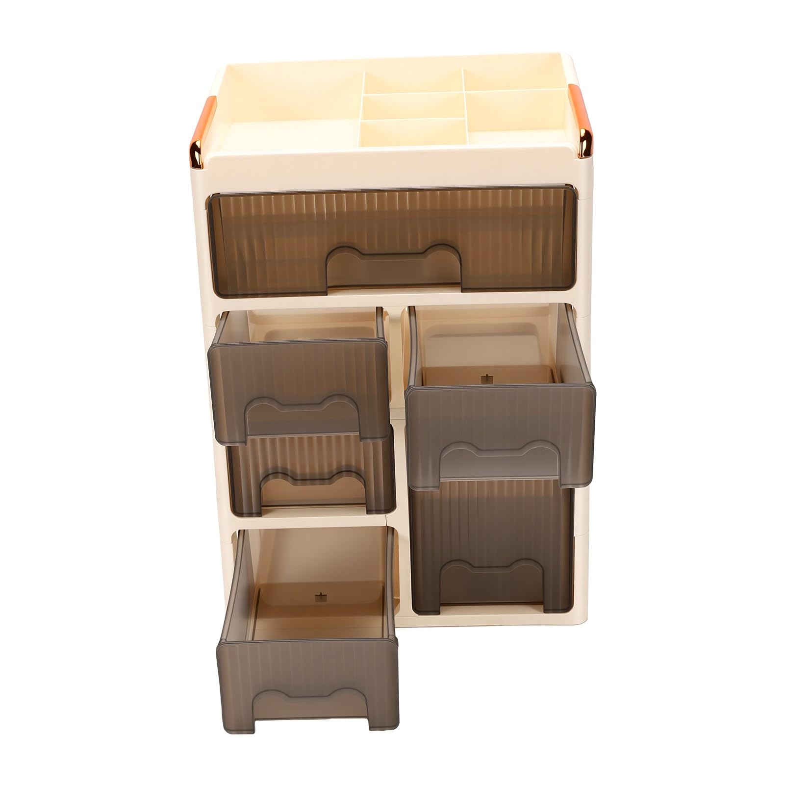 Eujgoov Porta Trucchi Antipolvere Con Cassetti, 4 Ripiani