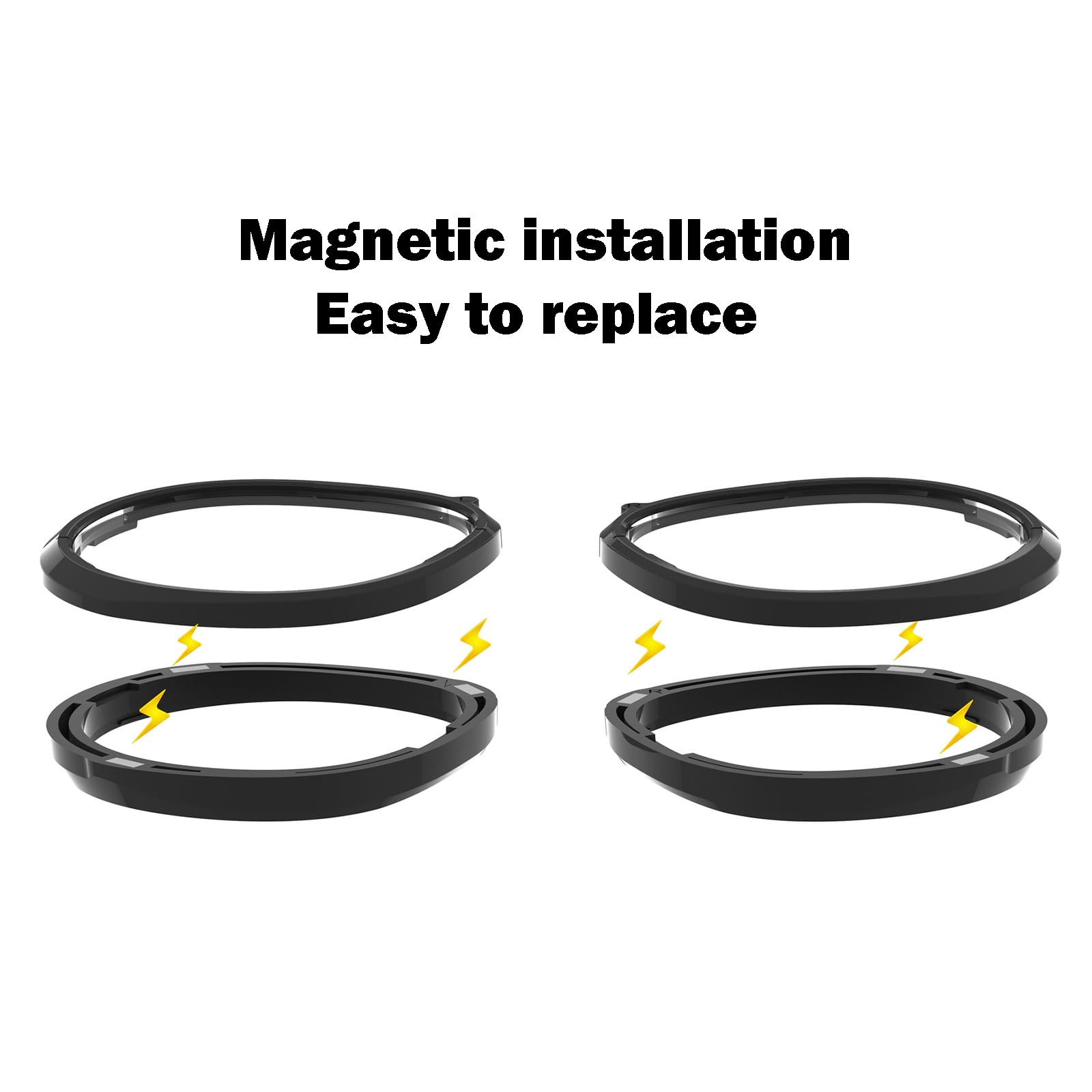 1 par de lentes magnéticos de miopía VR para lente antiluz azul Meta Quest 3S, accesorios profesionales de realidad virtual (-3,0D)