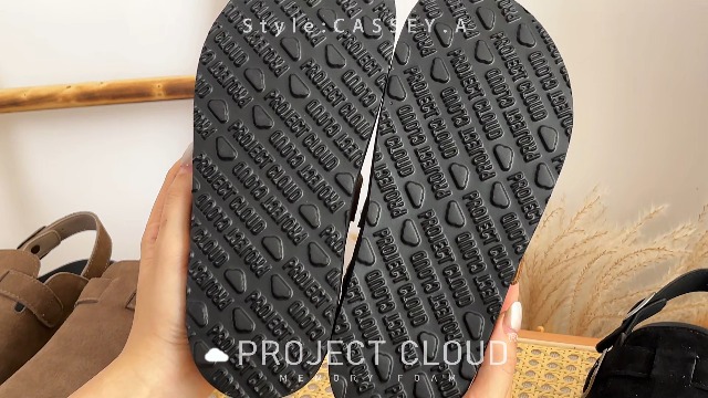 Amazon.com | Project Cloud 100% Genuine Leather Footbed Clogs for