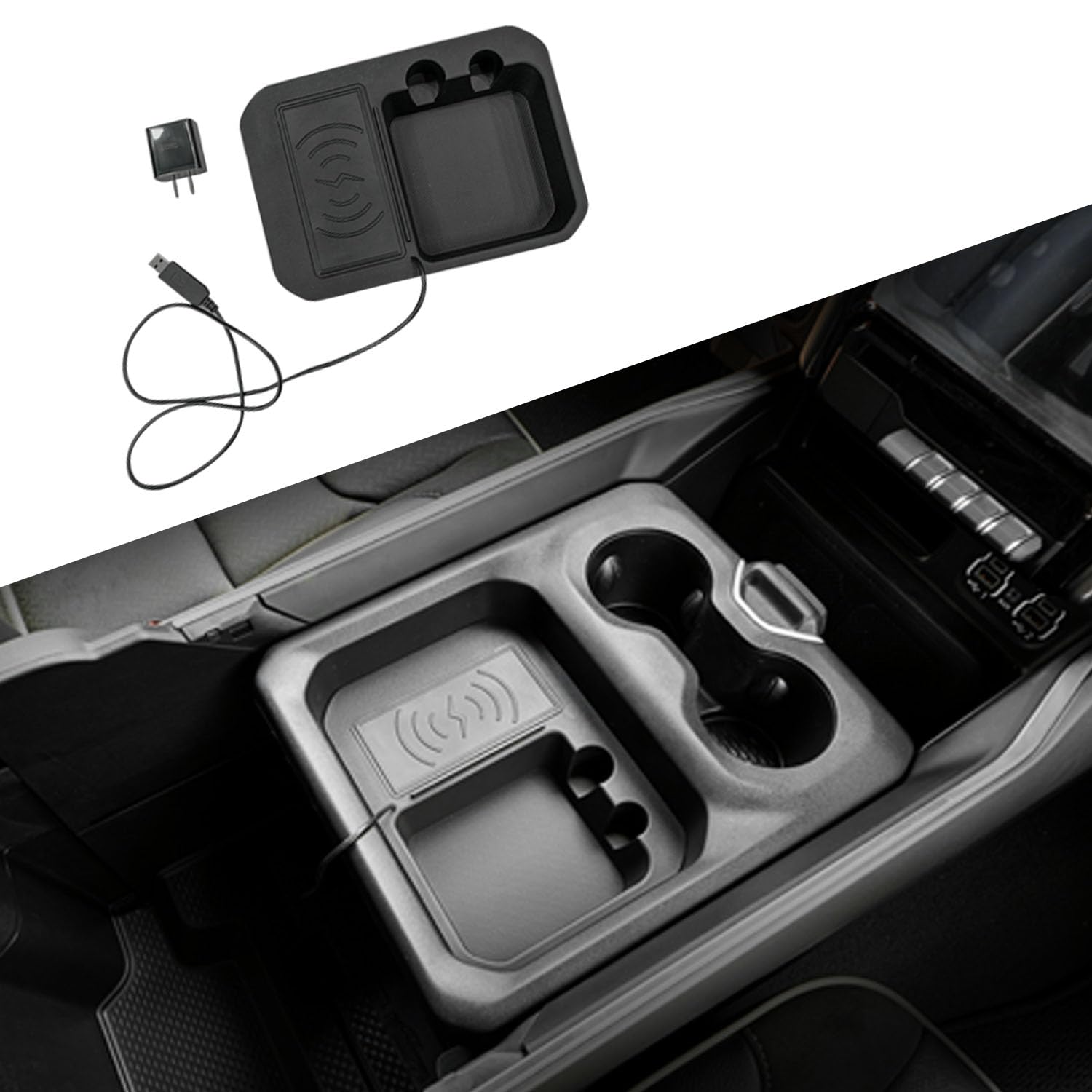 Photo 1 of ** SOLD AS IS, NO REFUND/RETURN** SEE COMMENTS!
Xipoo 15W Wireless Charging Tray Compatible with 2019-2024 Dodge Ram Wireless Charger Pad Fast Charging Replacement for 2019-2024 Dodge Ram Accessories