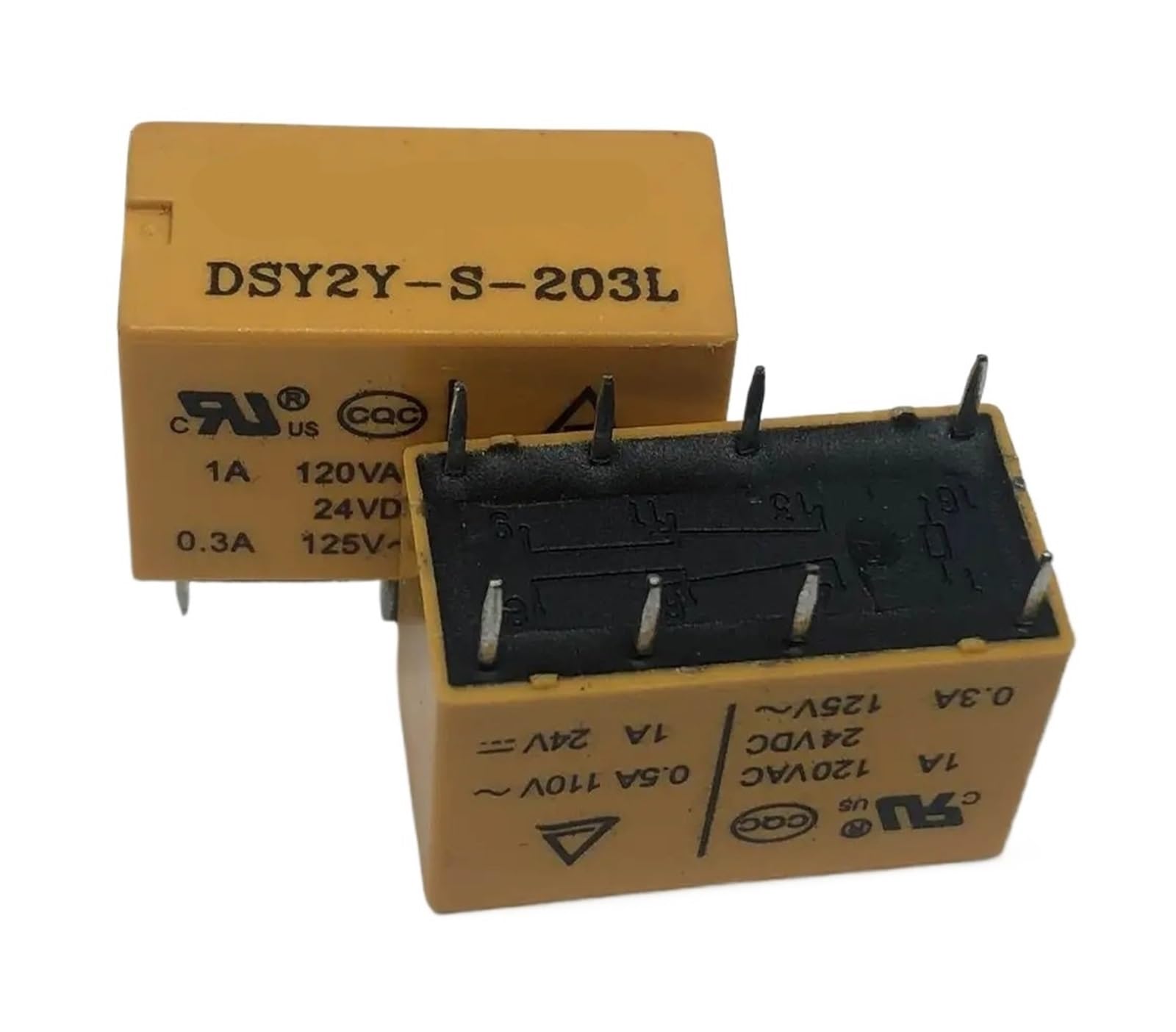 Yzwrwrmktb One Color 1Pc Dsy2y-S-203L 3V (4078-3V/5V/9V/12V-2A) Relay 8Pins