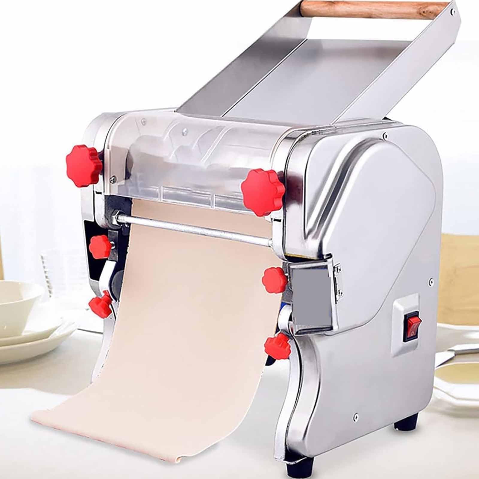 Macchina per La Pasta Elettrica da 550 W, Sfogliatrice Professionale per Ravioli E Pasta, Spaghetti Freschi Fatti in Casa in 10 Minuti, per Noodles/Spaghetti/Lasagne/Ravioli Fkm200