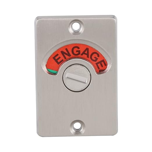 Door Lock, Bathroom Toilet Door Lock with Occupancy Indicator Stainless