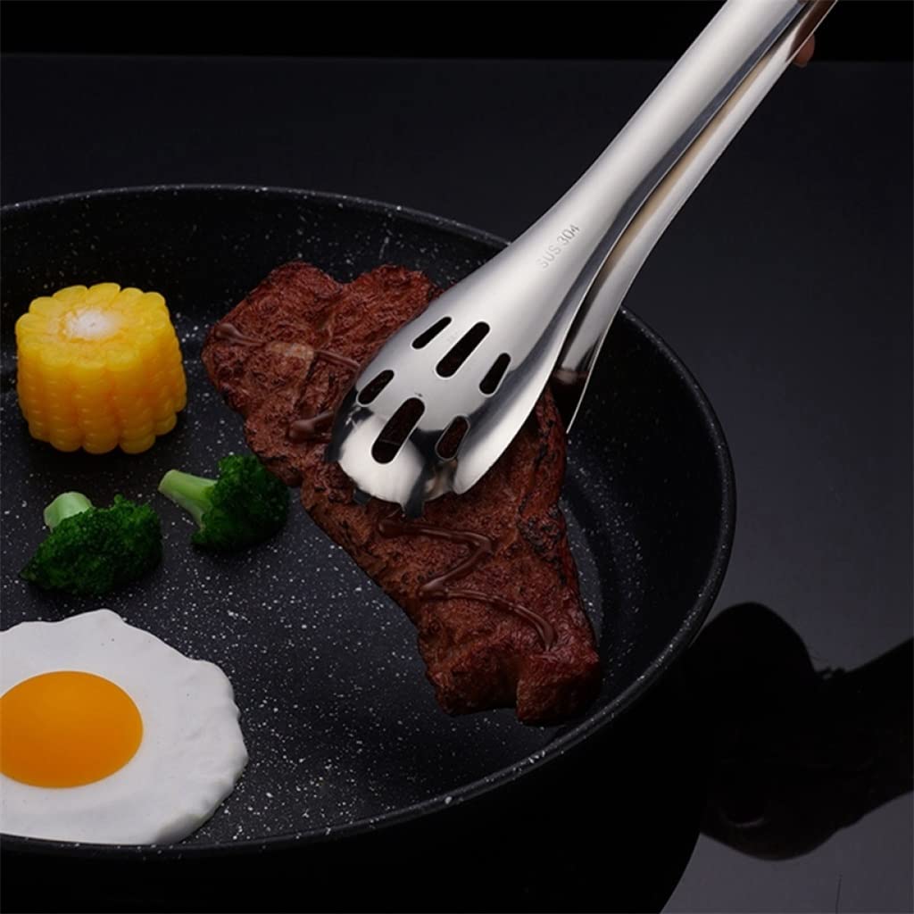 MRKU 2 Pinzas de Cocina de Acero Inoxidable para Servir, Accesorios de Barbacoa y Utensilios.