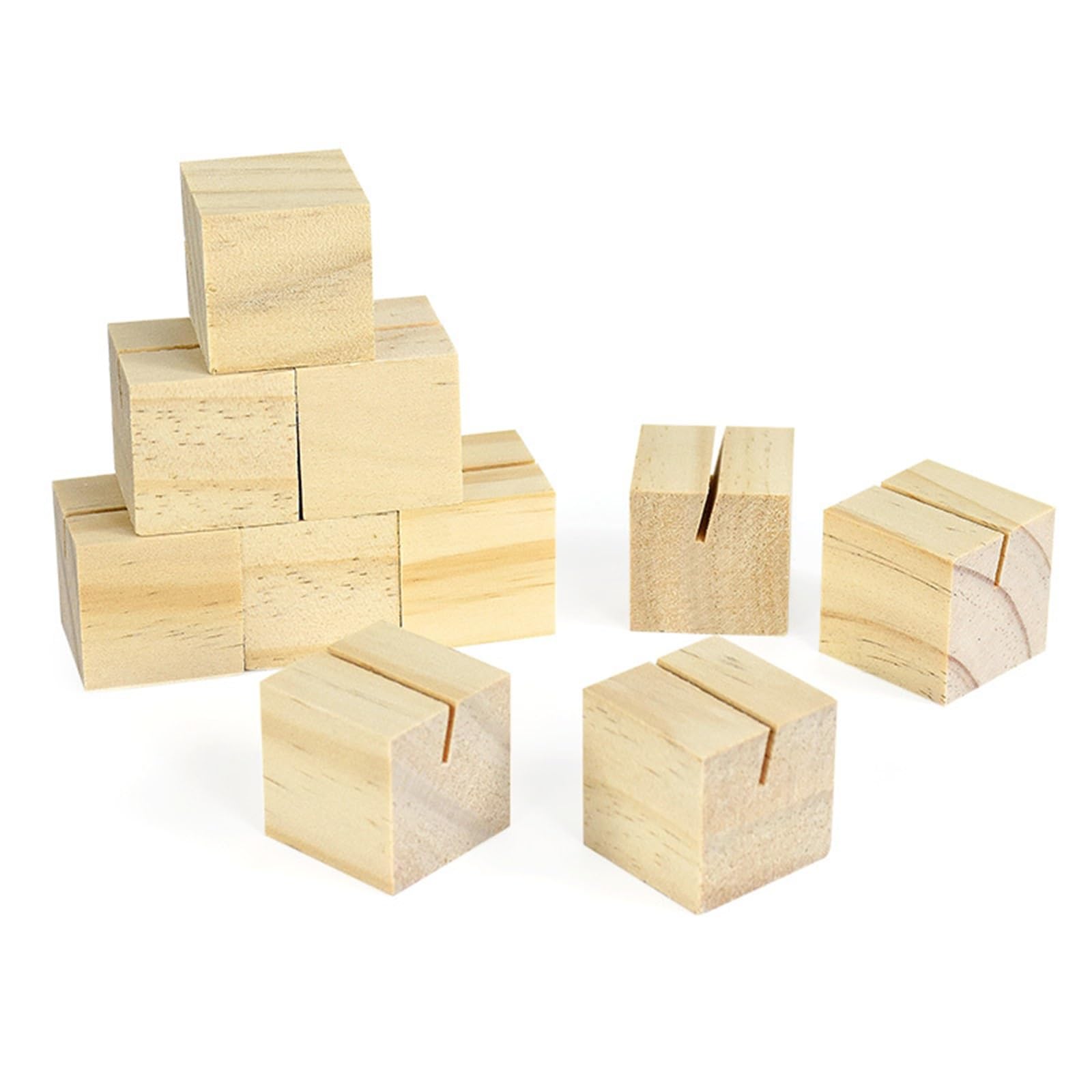 Lot de 30 ou 100 pinces à mémo en bois rustique pour cartes postales et photos - Décoration de table pour mariage, fête d'anniversaire, décoration de table, magasin, bureau, fête de mariage