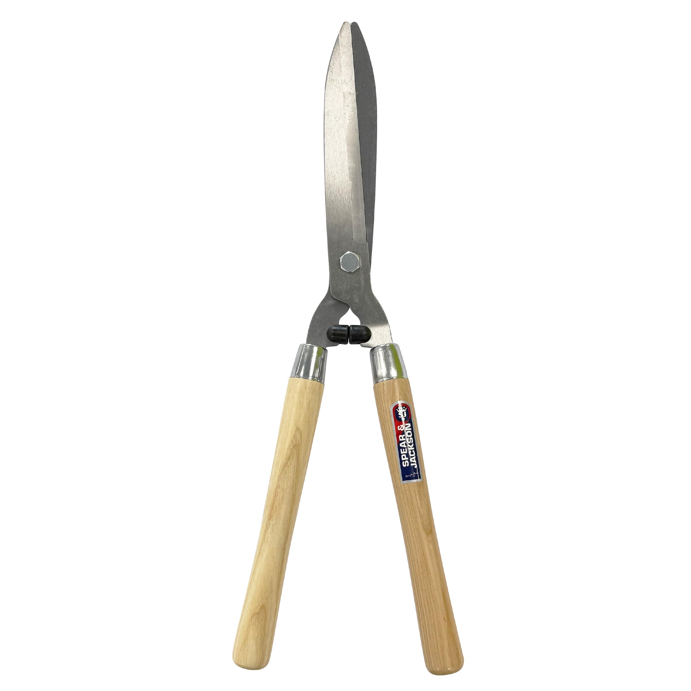 Spear & Jackson Razorsharp Cisailles à haies avec poignées en bois – poignées en bois dur FSC vernies (240 mm) – Cisailles polyvalentes en acier au carbone chromé
