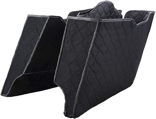 Moto Onfire Forros de alforjas US Stock, forro estirado, costuras negras personalizadas, kit de alfombra para 2014, alforjas estiradas, alforjas