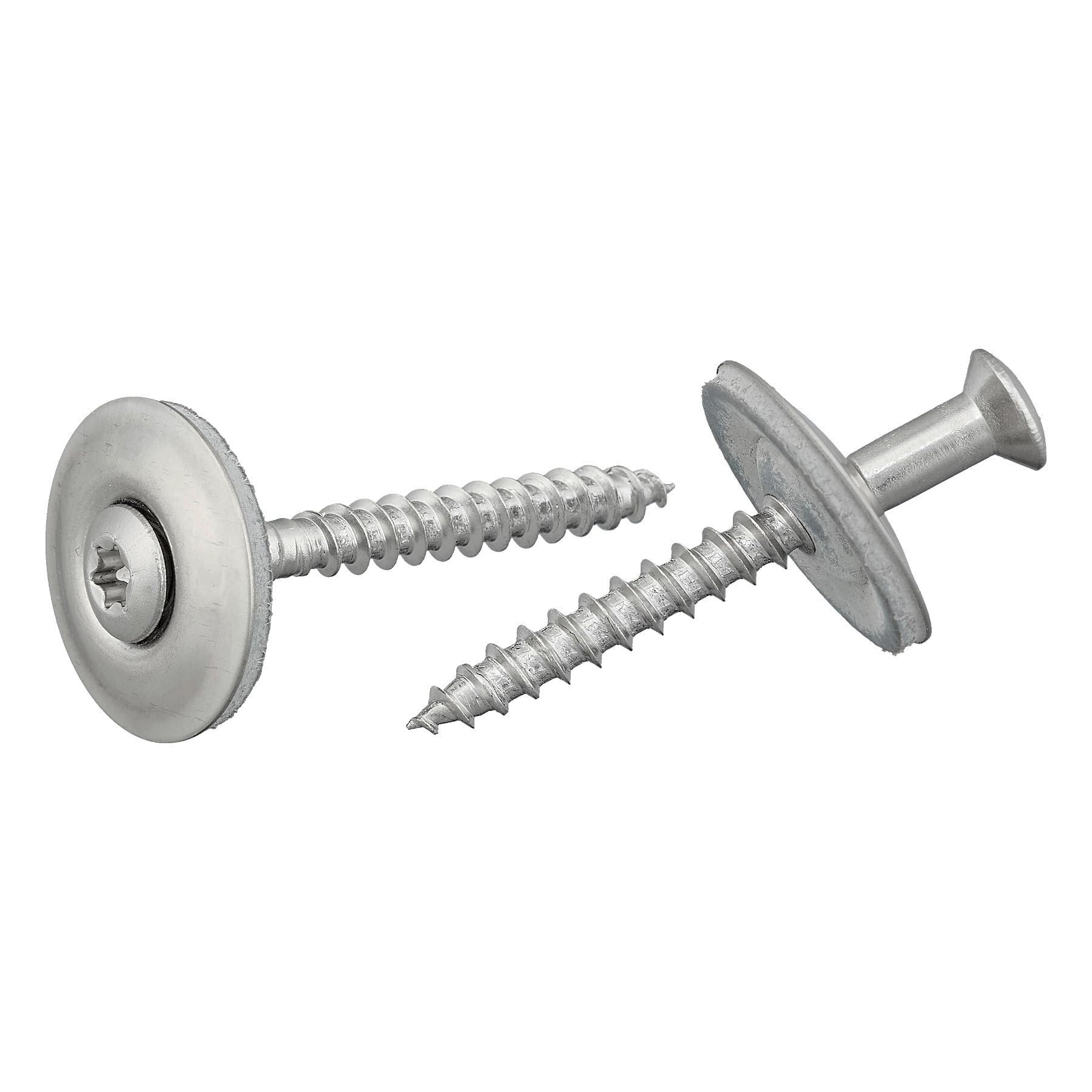 DSM viti per lattoneria con rondella di tenuta 20 mm e attacco Torx TX20 – 4,5 x 80 mm 500 pezzi – acciaio inox A2 antiruggine – [TrueSpec] sim. DIN 7995/9171 – viti per lamiera e trapezio tetti