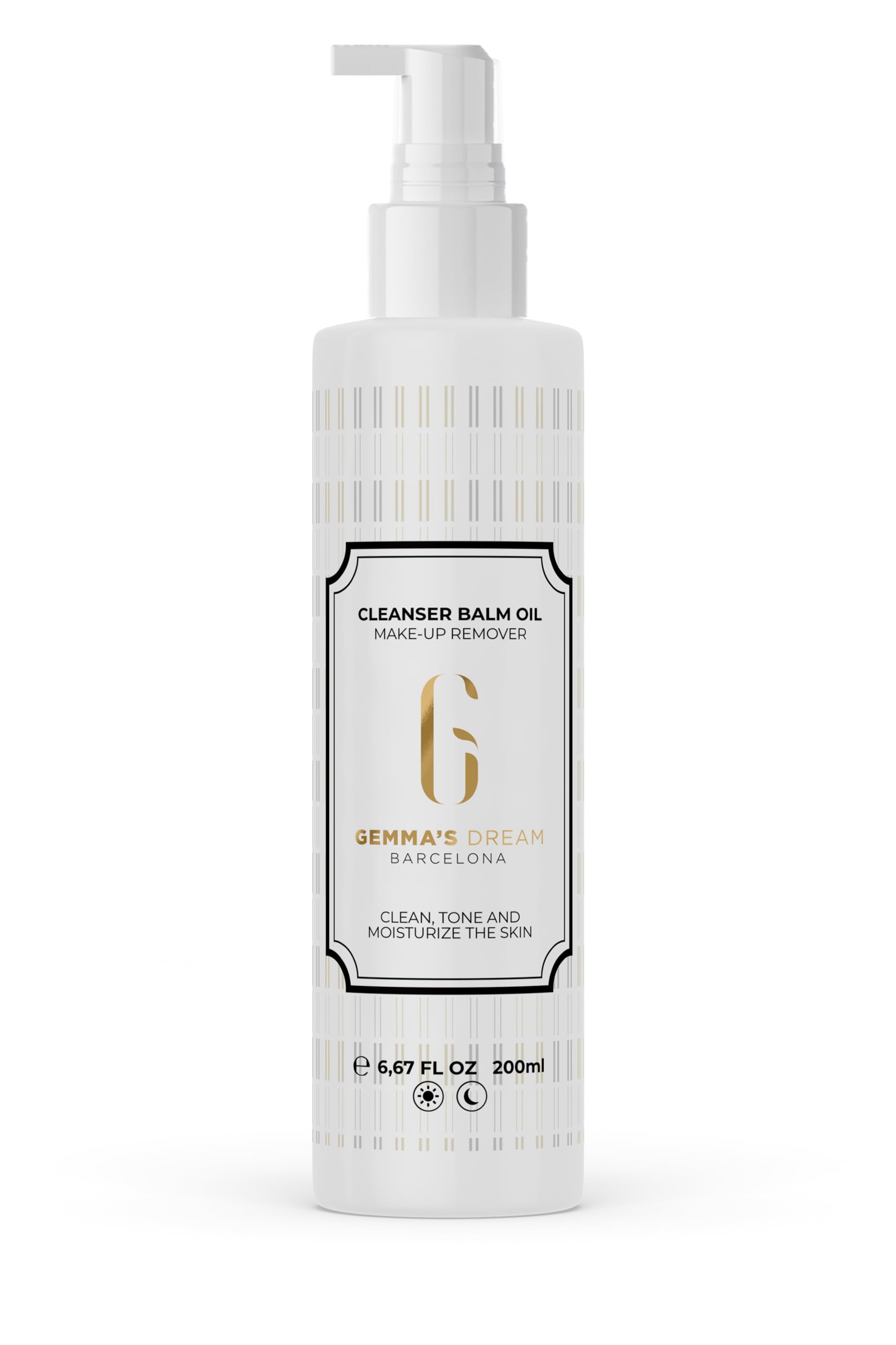 Gemma's Dream - Aceite Desmaquillador Facial, 200ml | Bálsamo Limpiador con Aceites de Aguacate, Coco y Argán, Elimina Maquillaje, Tonifica e Hidrata tu Piel