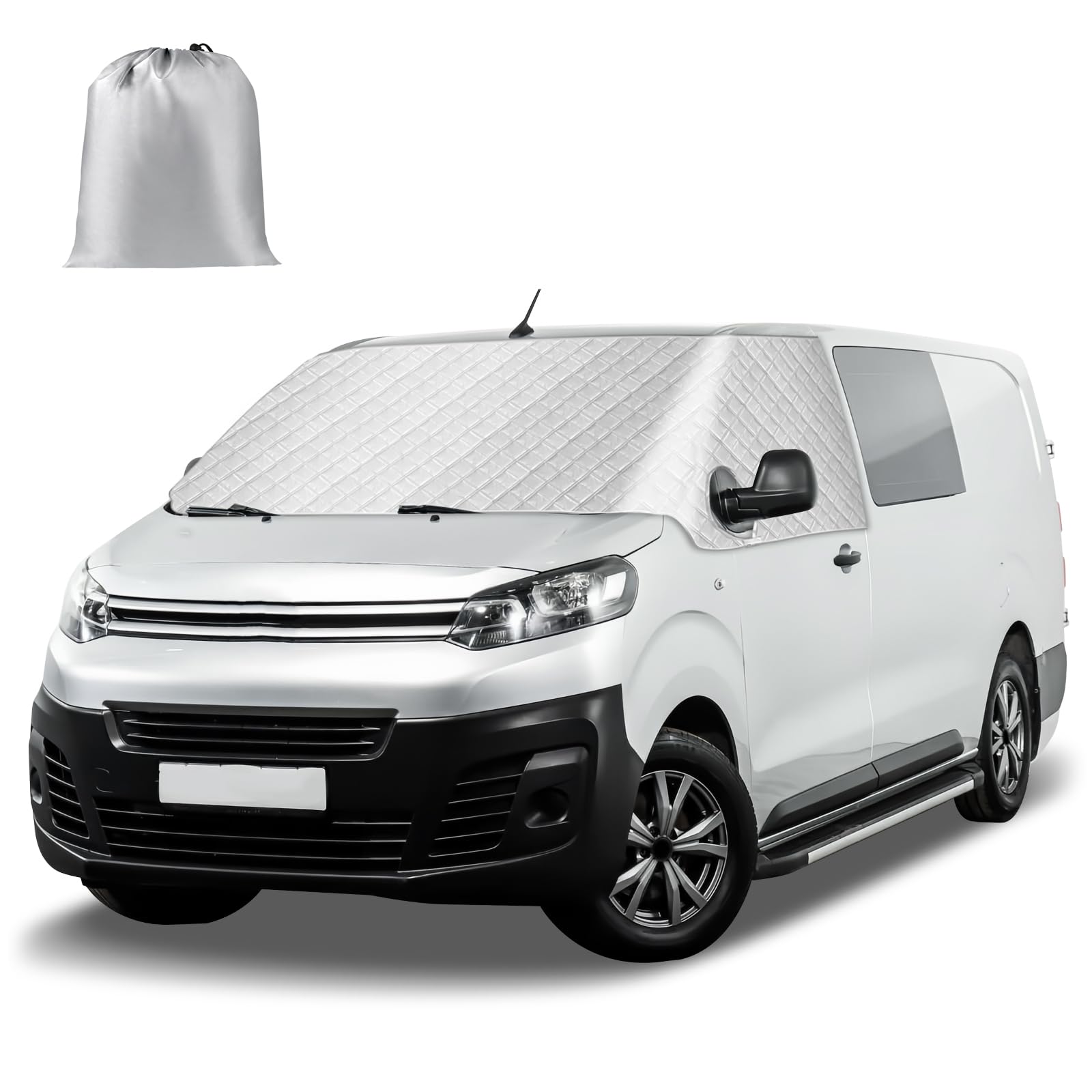 Przednia osłona przedniej szyby kompatybilna z Citroen Jumpy SpaceTourer Peugeot Expert Traveller Toyota Proace 2016-2025, plandeka ochronna na przednią szybę