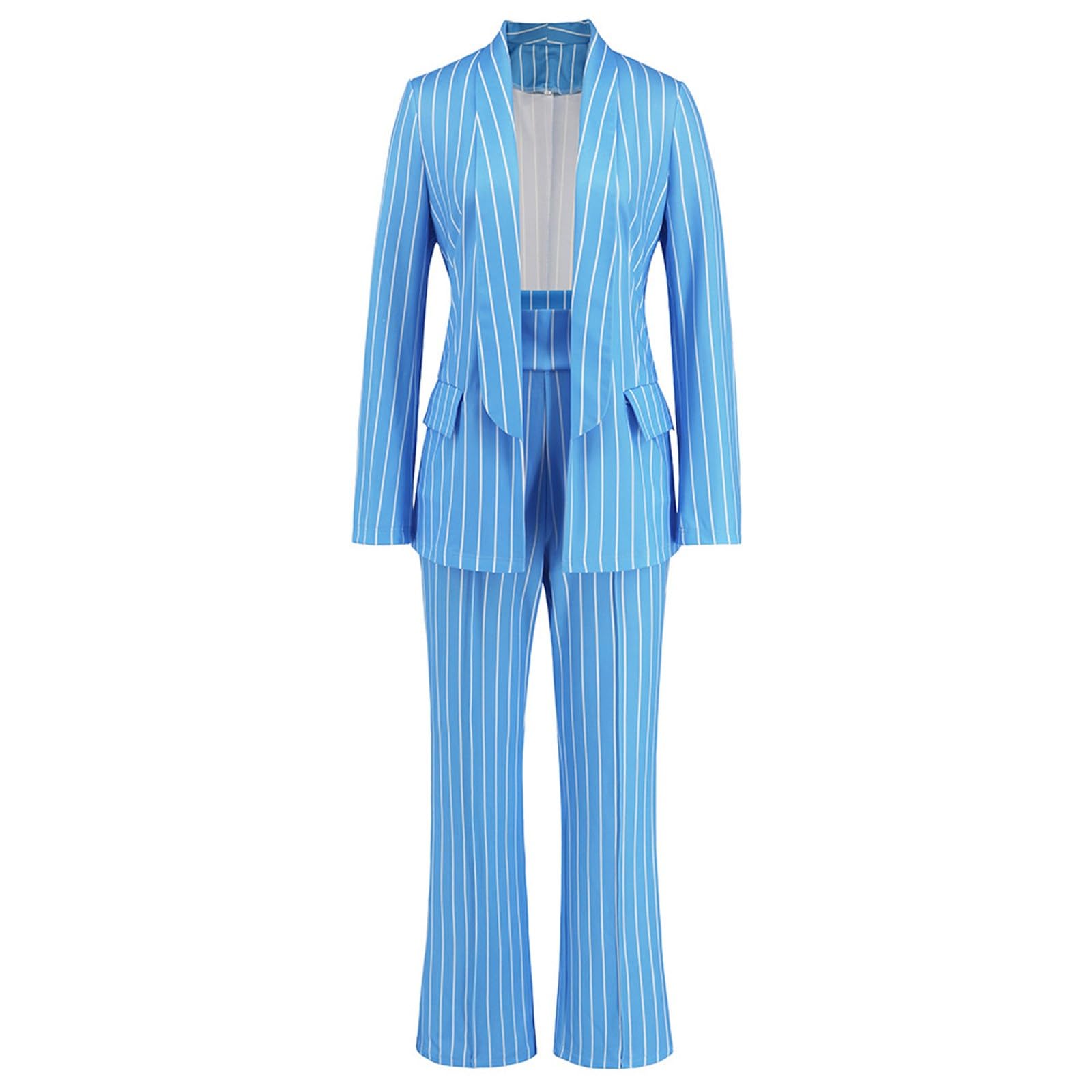 Ansenesna Hosenanzug Damen Business 2 Teiler Anzug Langarm Blazer und Hose Hosenanzug Frauen Kuschelig Elegant Freizeitanzug Zweiteiler