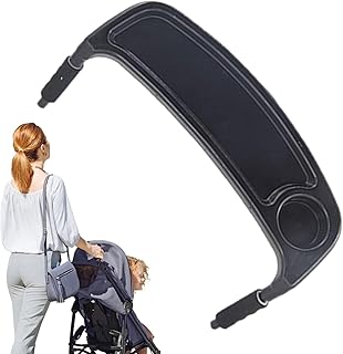 Bandeja para lanche porta-copos para carrinho | Acessório universal para bandeja de carrinho,Barra abundante ajustável do carrinho de criança, acessório do suporte do petisco do carrinho Yongwiory