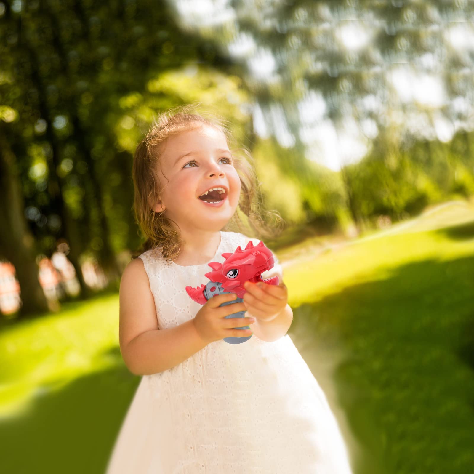 Pistolet à Eau En Mousse, 4 Pcs Pistolet à Eau Étirer Pour Enfants, Dinosaure De Dessin Animé