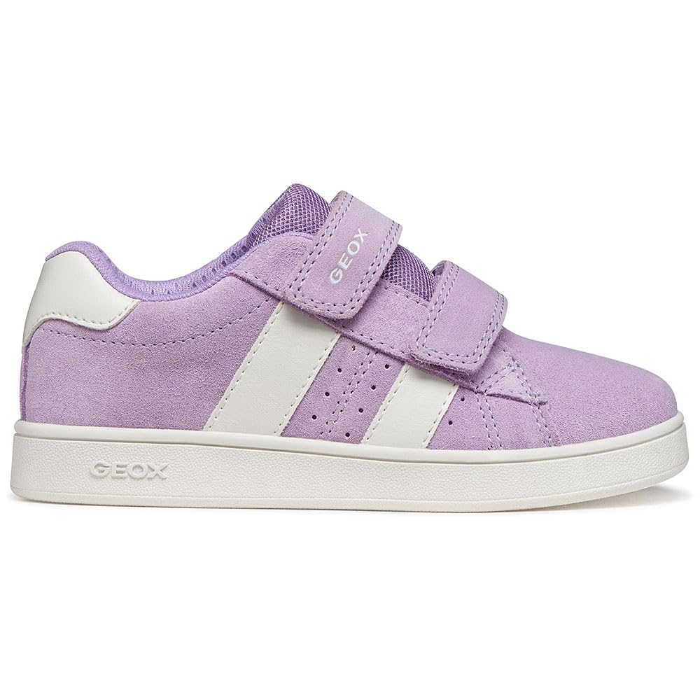 Geox Girl's J Eclyper Sneaker, Lavender White, 1.5 UK