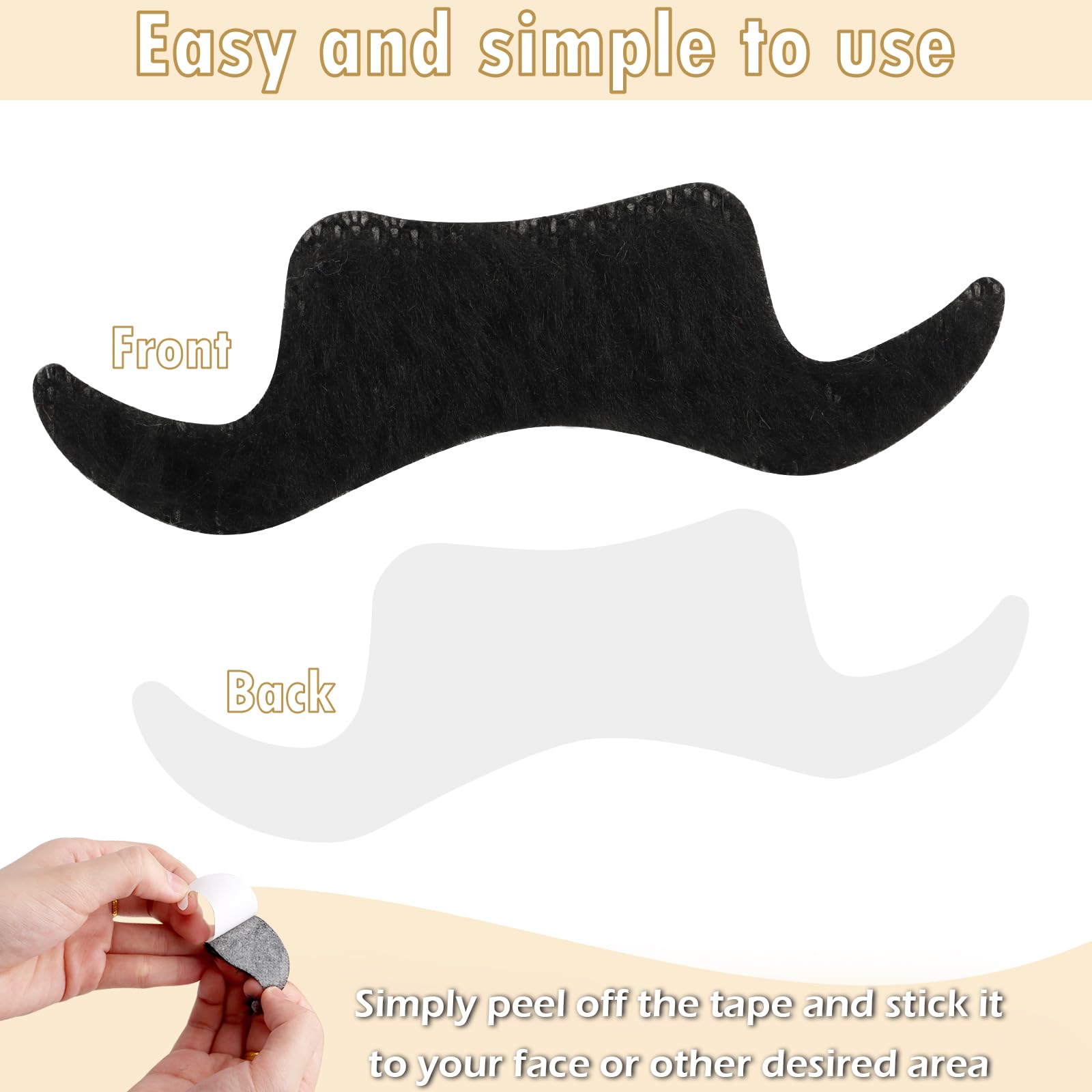 Faux Oustache, Oustache Autocollante, Fausses Oustaches, Auto Adhésif Oustache, Oustaches