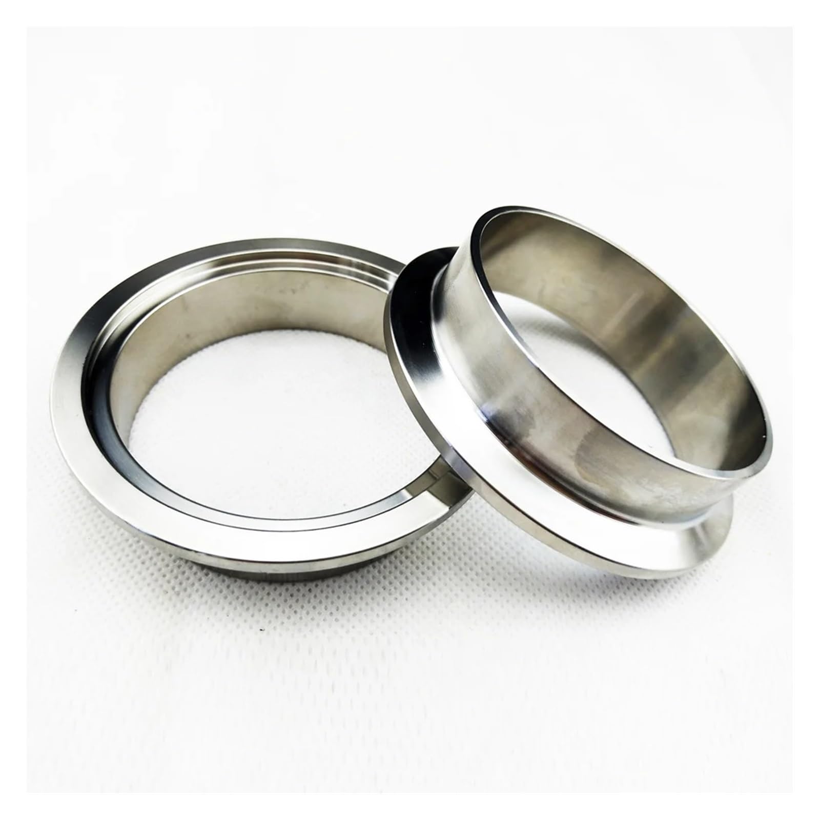 Muzhen Store 1.5-6.0 cala stal nierdzewna 304 męski żeński kołnierz rura wydechowa samochodu V opaska zaciskowa kołnierz jedna para kołnierza (Color : 2.5inch)