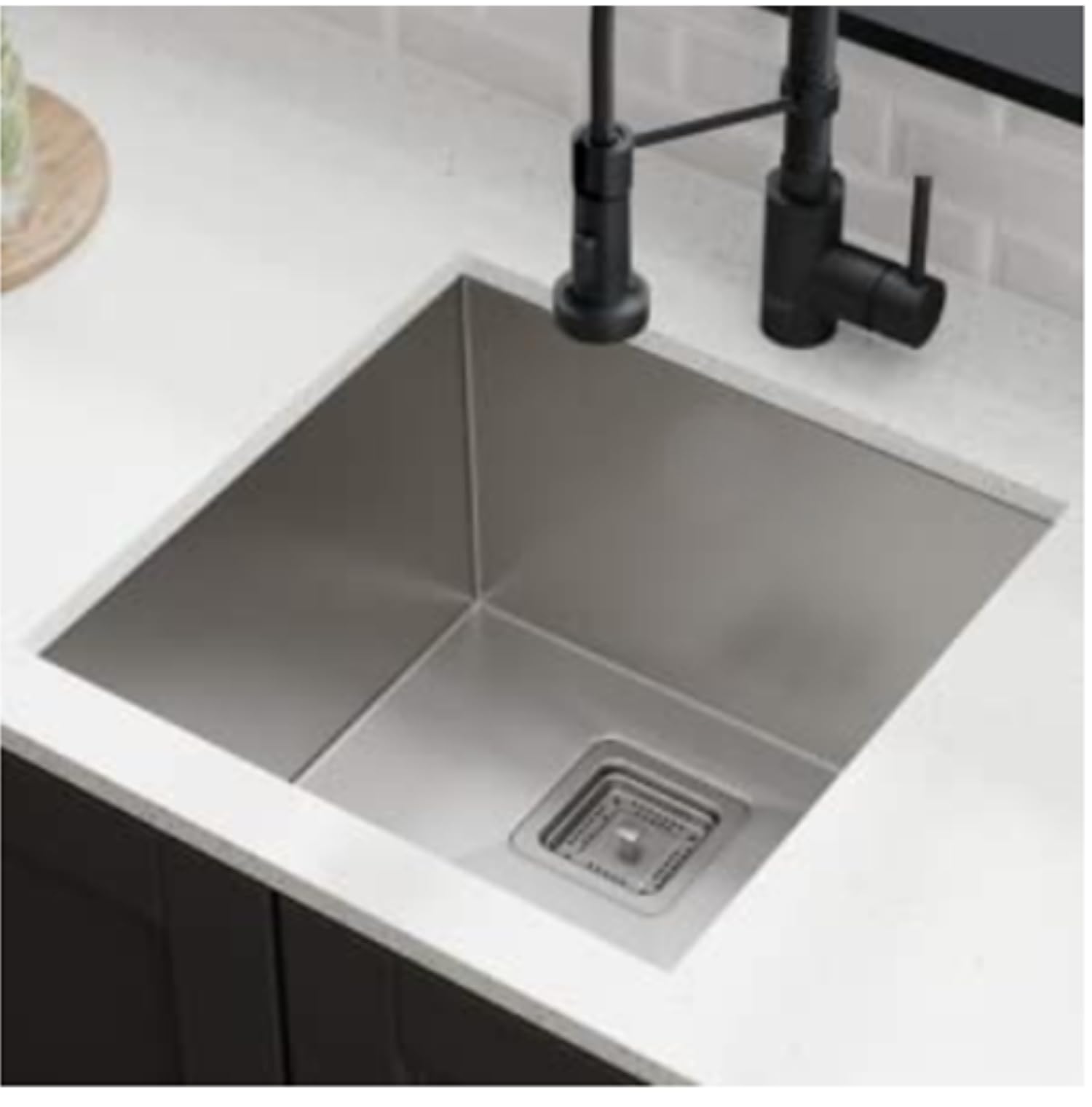 Asttonus® 18x16x10 Inch Single Bowl Kitchen Sink with Tap Hole – Premium Stainless Steel | Extra Deep, Matte Finish | Soundproof Rubber Pads & Anti-Condensation Coating