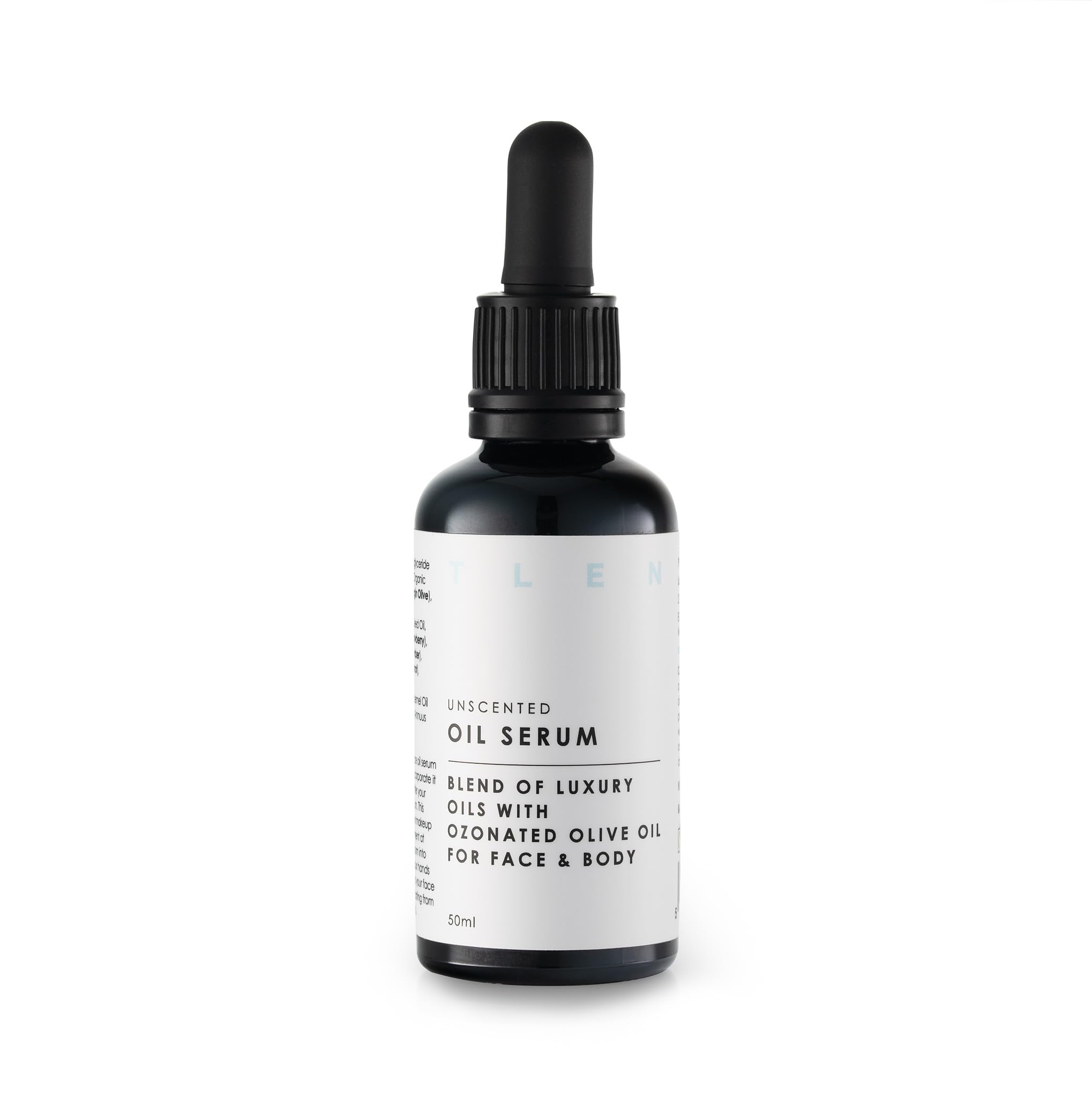 Natural Face Oil Serum with Ozonated Olive - Natural Hydrating Facial Oil Unscented, Vegan, Roship Oil, Squalane, Ozone Skincare