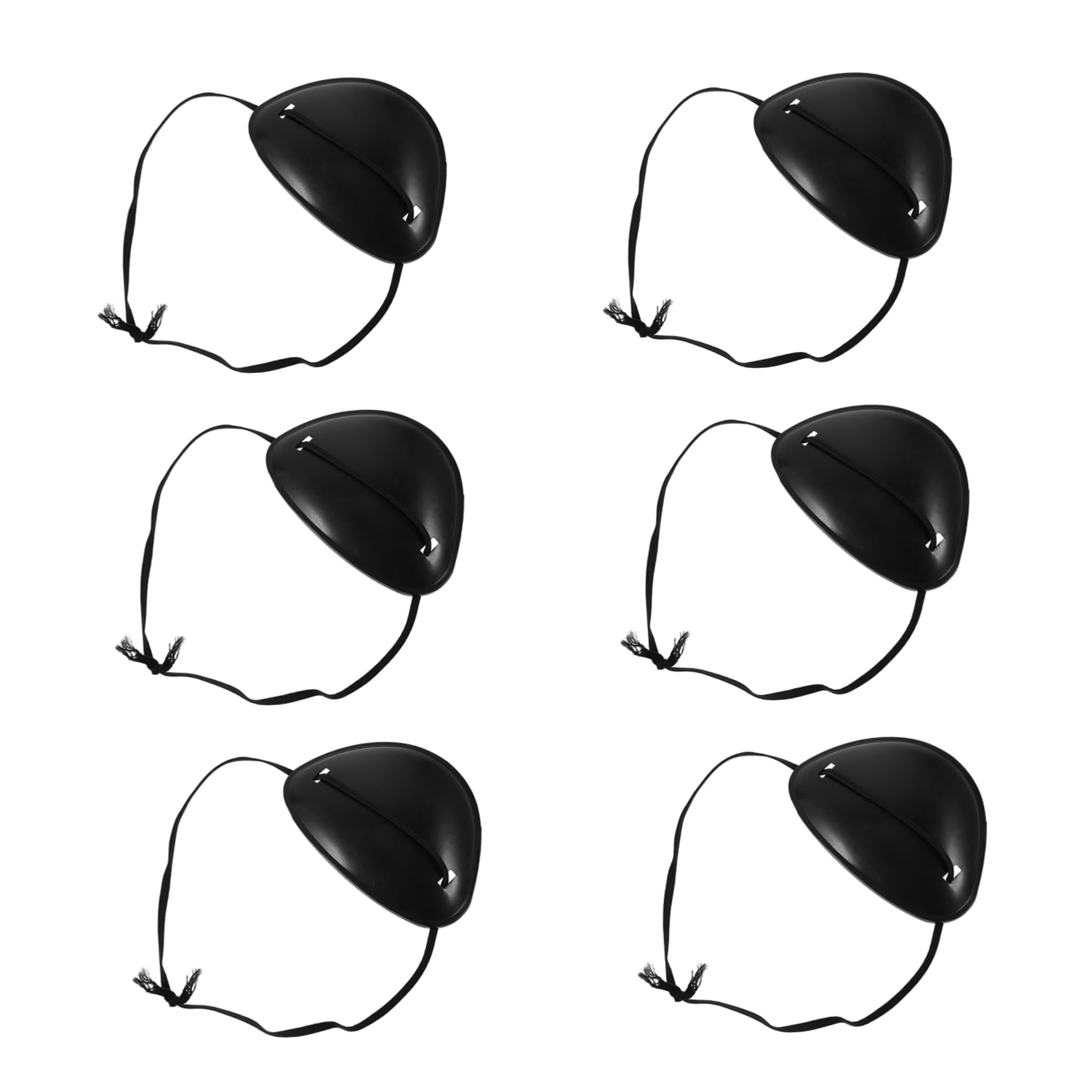 CONGARTENO Halloween Eye Mask Set 6pcs Pirate Cosplay Eye Patch Breathable Comfortable for Parties Cosplay and Photos