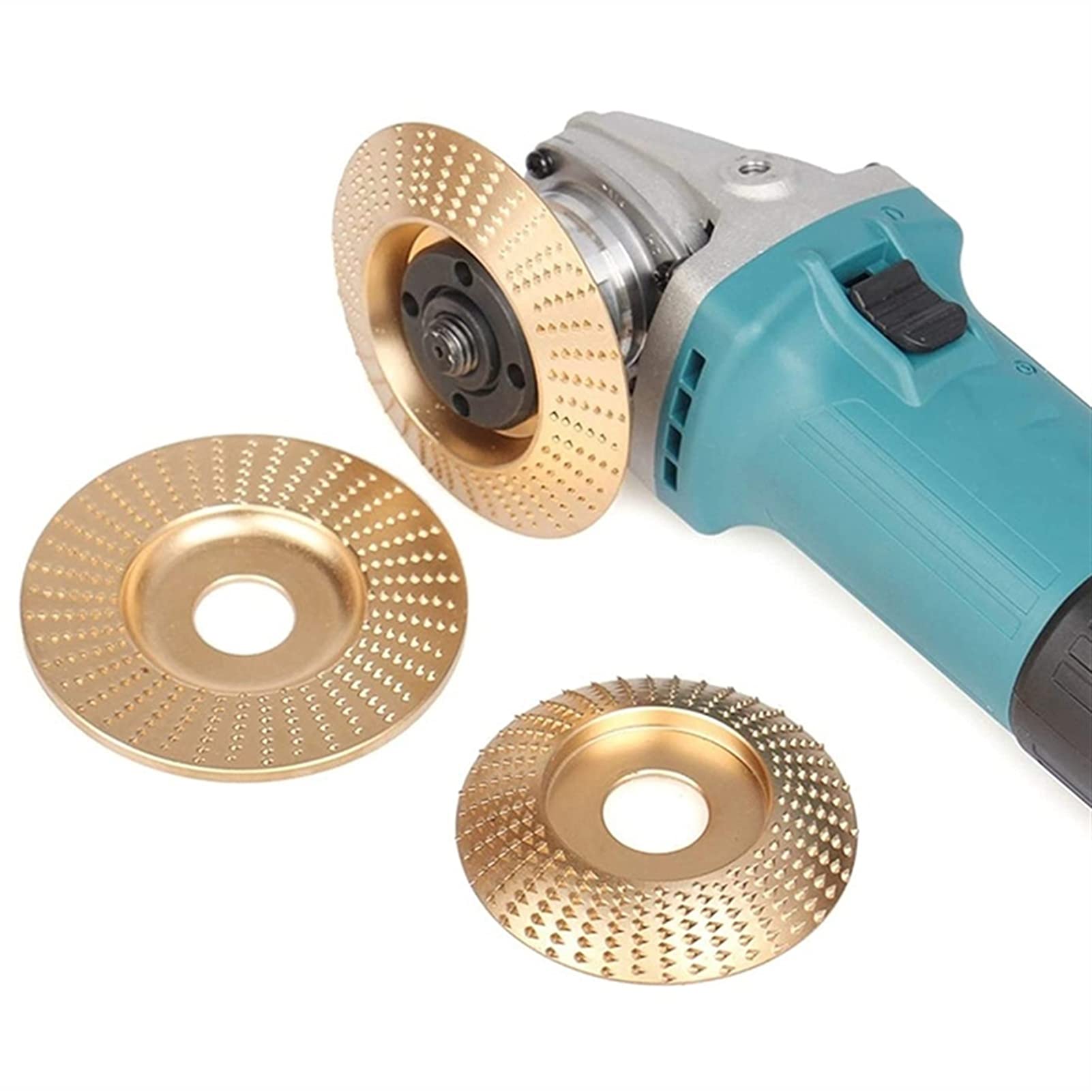 Disco Giratorio de Muela de Madera, Herramientas de Disco Abrasivo para Tallado de Carpintería, Lijado, 3 Uds.