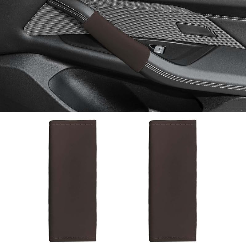 Capa para Alça Interna da Porta Automotiva LHDOS em Couro PU Coffee – 2 unidades