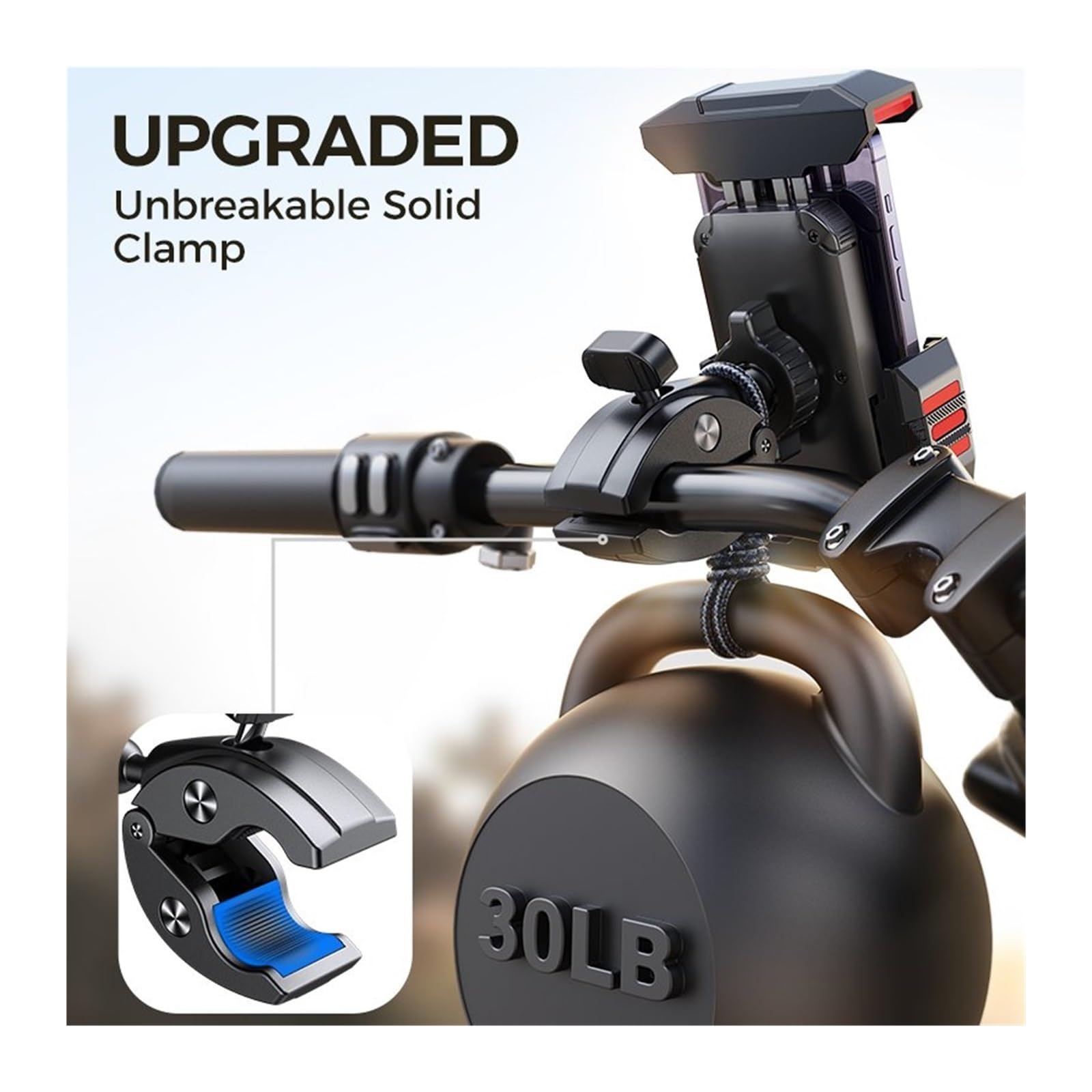 Amazon.co.jp: オートバイスマホホルダー 4.7-7 インチ