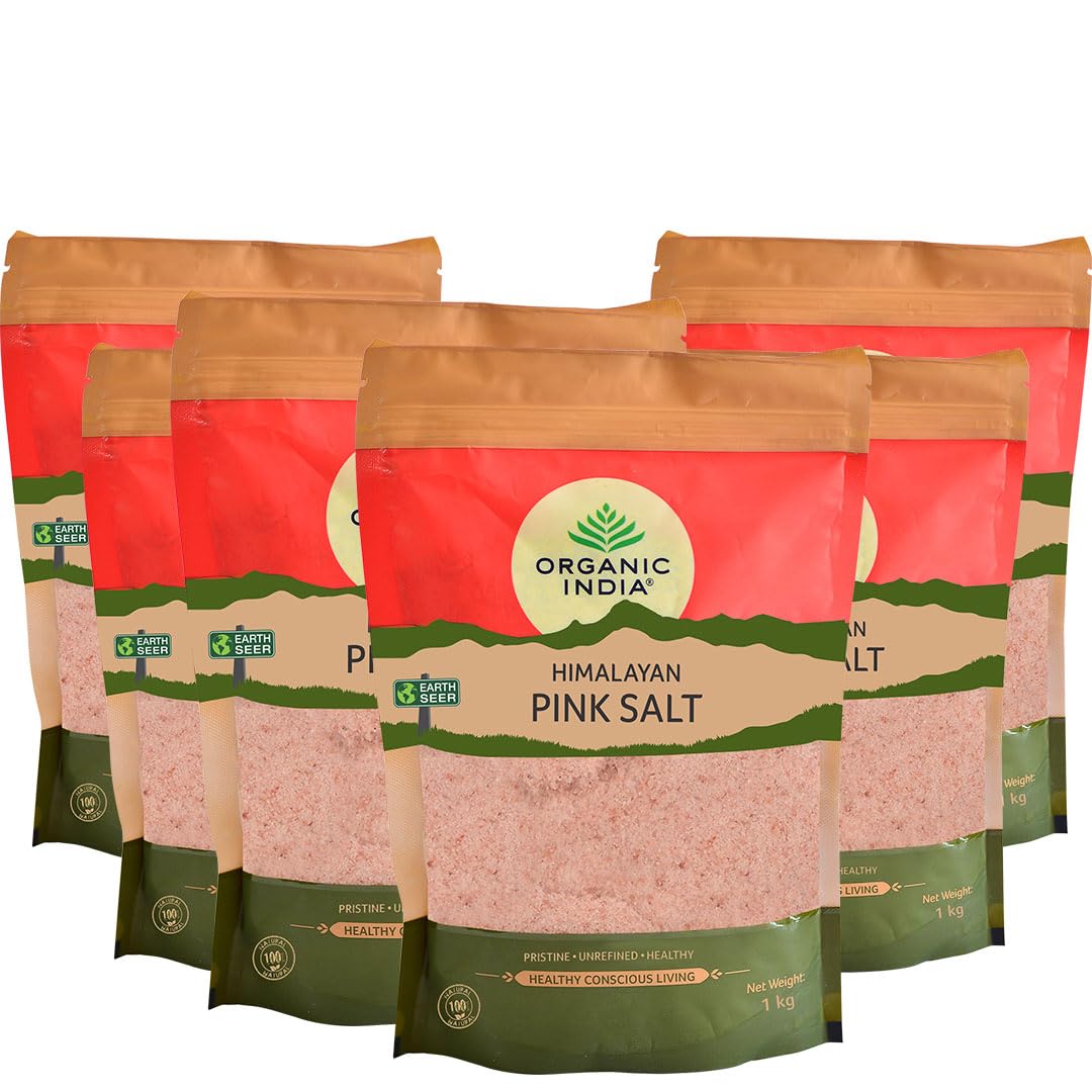 ORGANIC INDIA Pink Rock Salt - 1Kg Packet - (Pack of 6) (B08BTV6RKN) Amazon Price History, Amazon Price Tracker