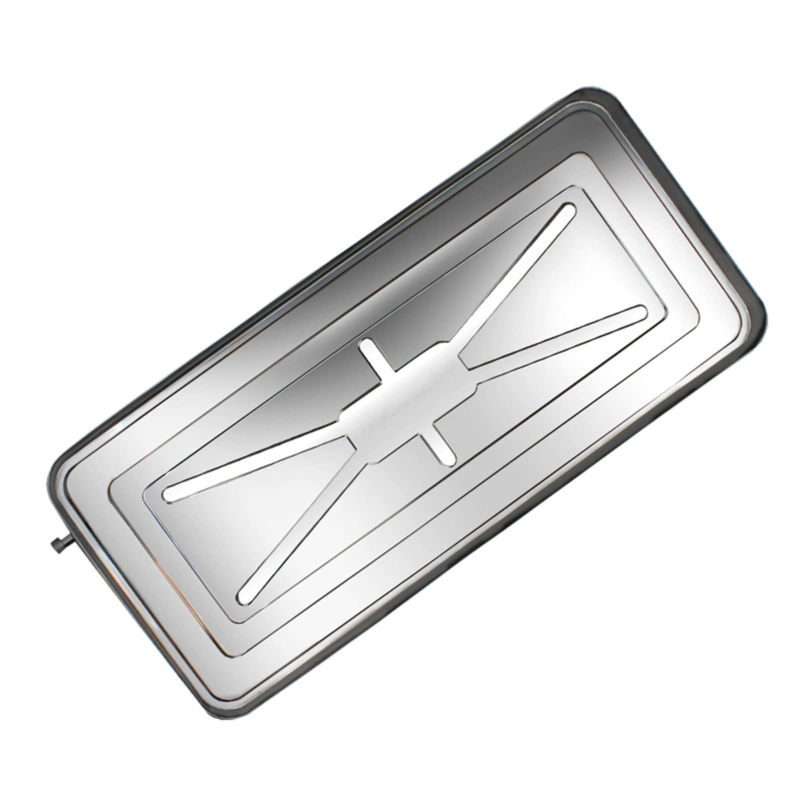 Bandeja de drenaje de condensado de acero inoxidable para bandeja de goteo de aire acondicionado, bandeja de drenaje universal dividida HVAC con tubo de drenaje, almohadilla colectora de agua para