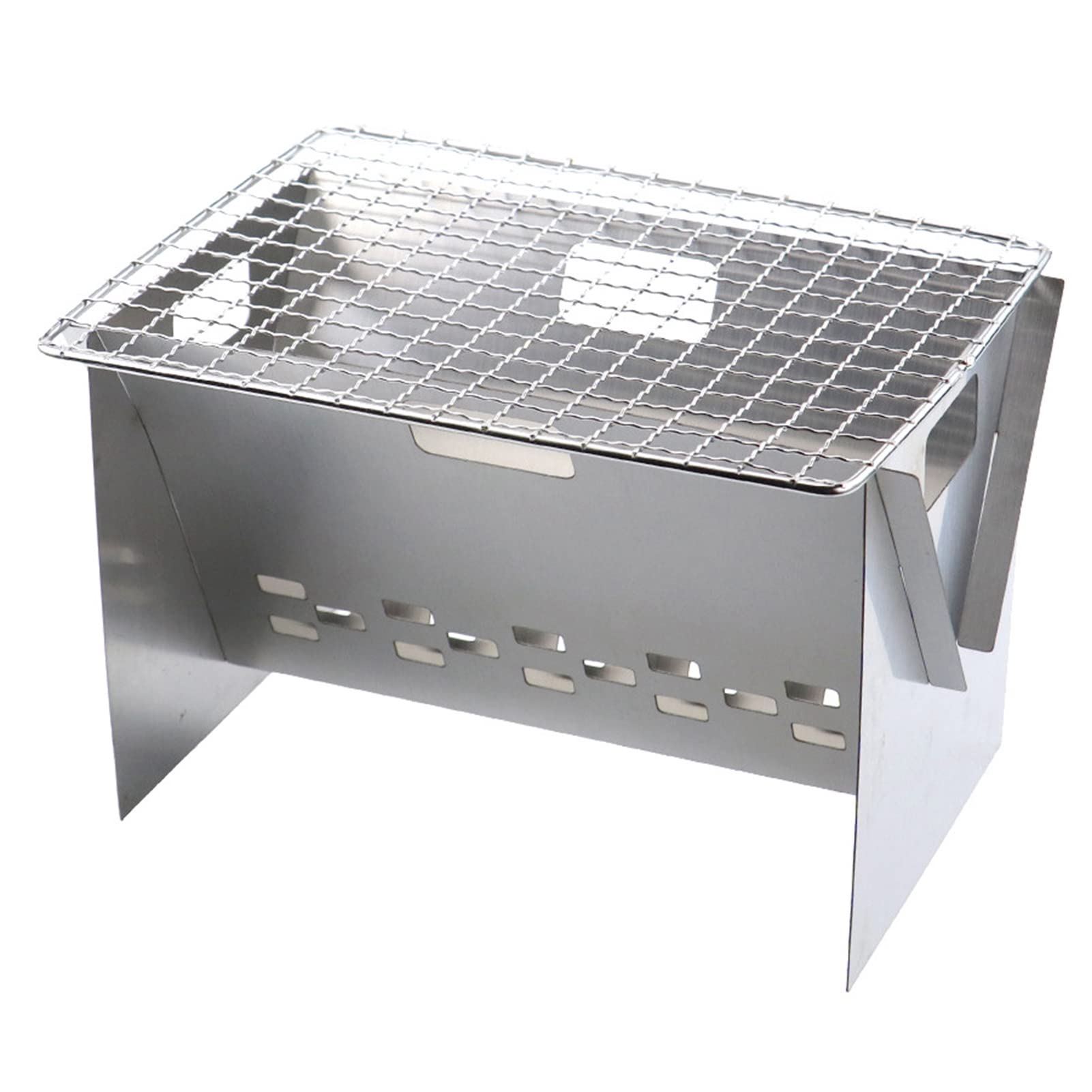 XMOD Tragbarer BBQ-Grill - -Grill aus Edelstahl,Holzkohlegrill, robuste Konstruktion für Outdoor-Grills Camping Tailgating