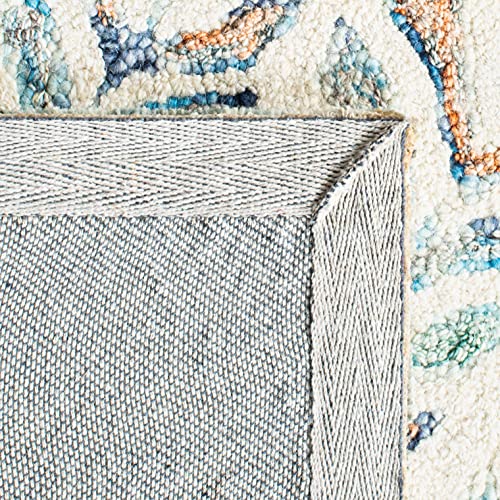 Tapete Safavieh Capri 7' Cuadrado Blanco y Azul miniatura 4
