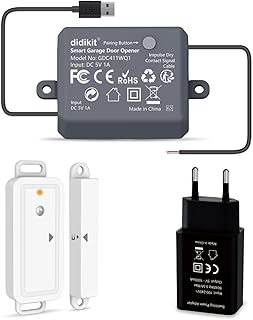 Smart-Garagentoröffner mit Funk-Türsensor, kein Hub erforderlich, WLAN Fernsteuerung mit smart Life App, Sprachsteuerung