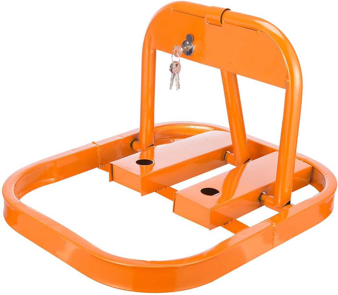 MERITON Folding Parking Bollard Parking Barrier Parking Space Lock with 5 Keys