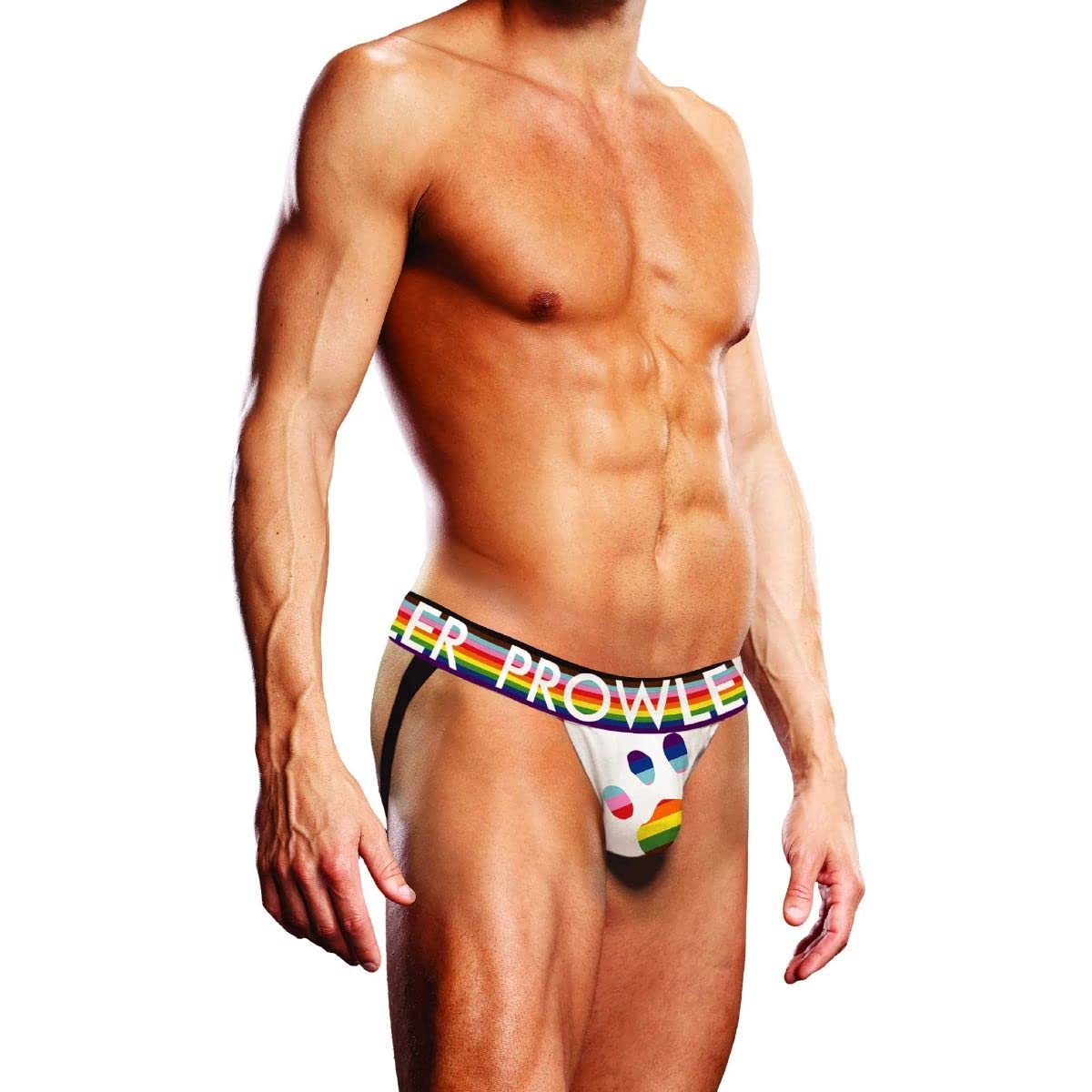 Prowler White Oversized Paw Jock Small - UK Waist Size - 28" - 32" - One Count