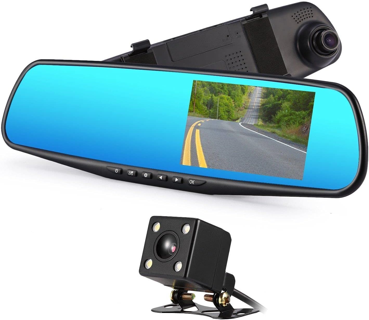 CoPilot CPDVR3 1080p Dual Functionality Dashcam with Rear View Mirror