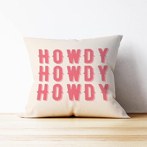 Miniatura 2 de Mancheng-zi Howdy Fundas de almohada de 18 x 18, almohadas de preppy, almohadas occidentales, fundas de almohada de preppy, almohadas occidentales,