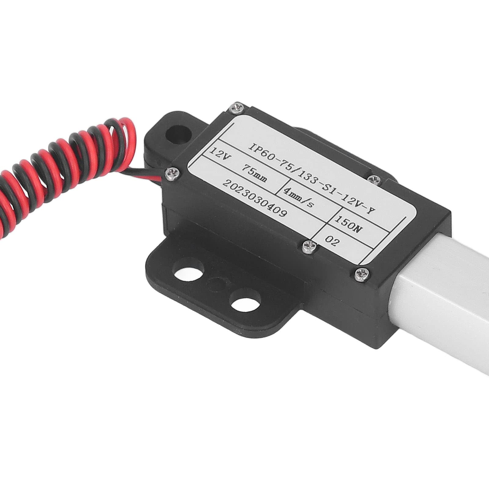 150N 12V Mikroelektrischer Linearantrieb 75mm / 3in Hub Elektrische Linearmotor, Bewegungsantriebe Linearaktuator für Heimautomation Robotik Industrie (Mit Halterung)