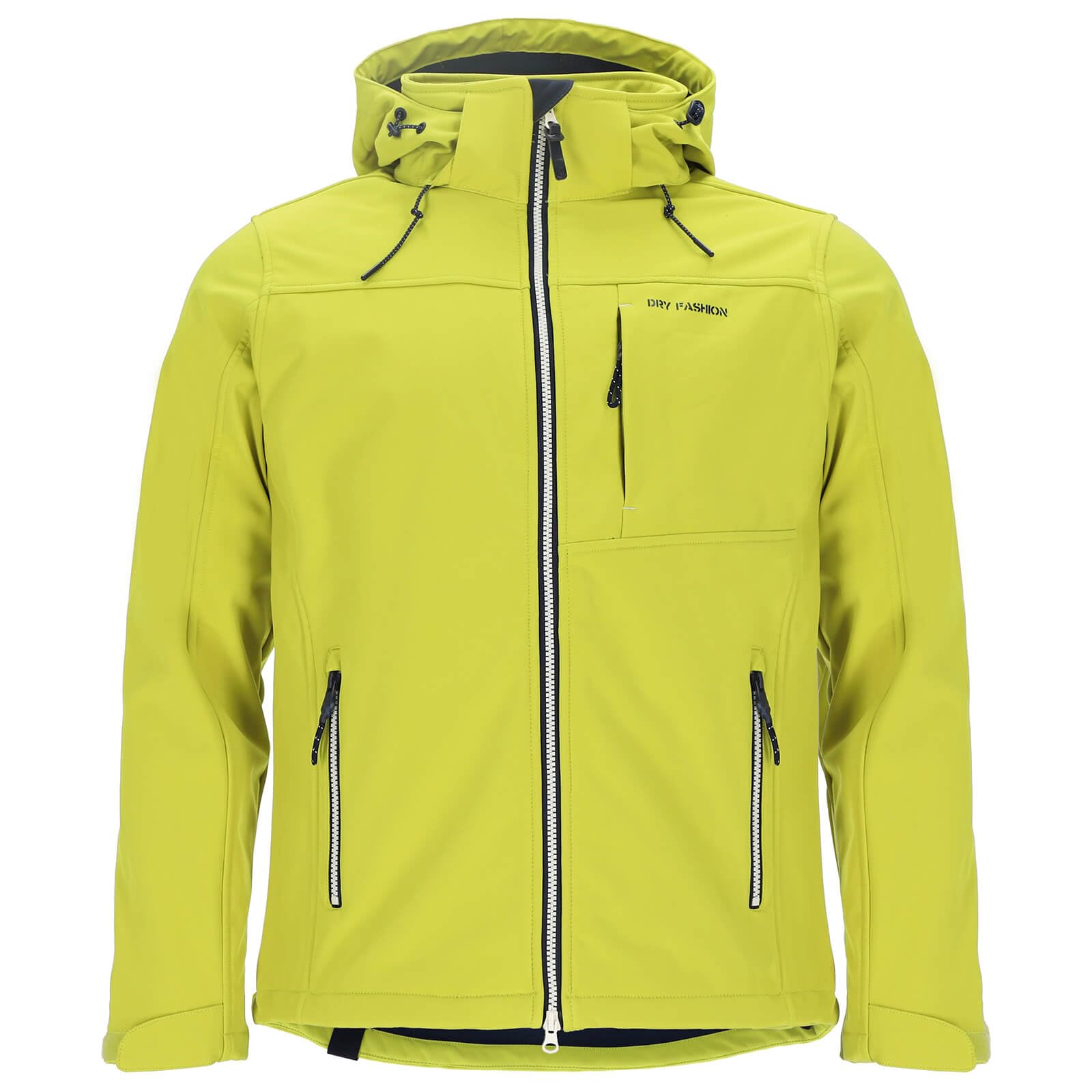 Dry Fashion Giacca softshell da uomo Amrum con fodera interna in pile – Giacca traspirante con cappuccio rimovibile