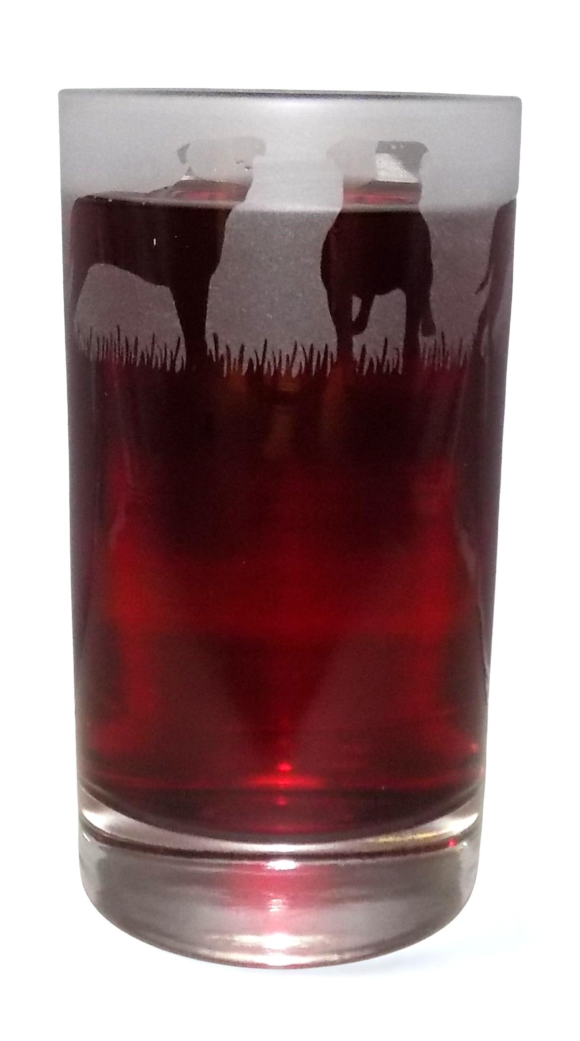 Staffordshire Bull Terrier Hand Etched Highball Tumbler — image 1