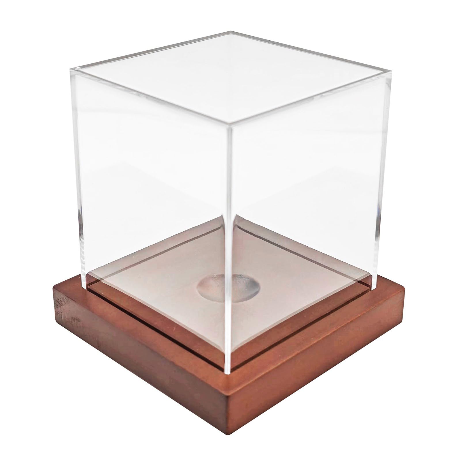 Holder Protector Square Clear Protector Box Softball Acrylic Cubes Baseball Display Case with Stand Baseball