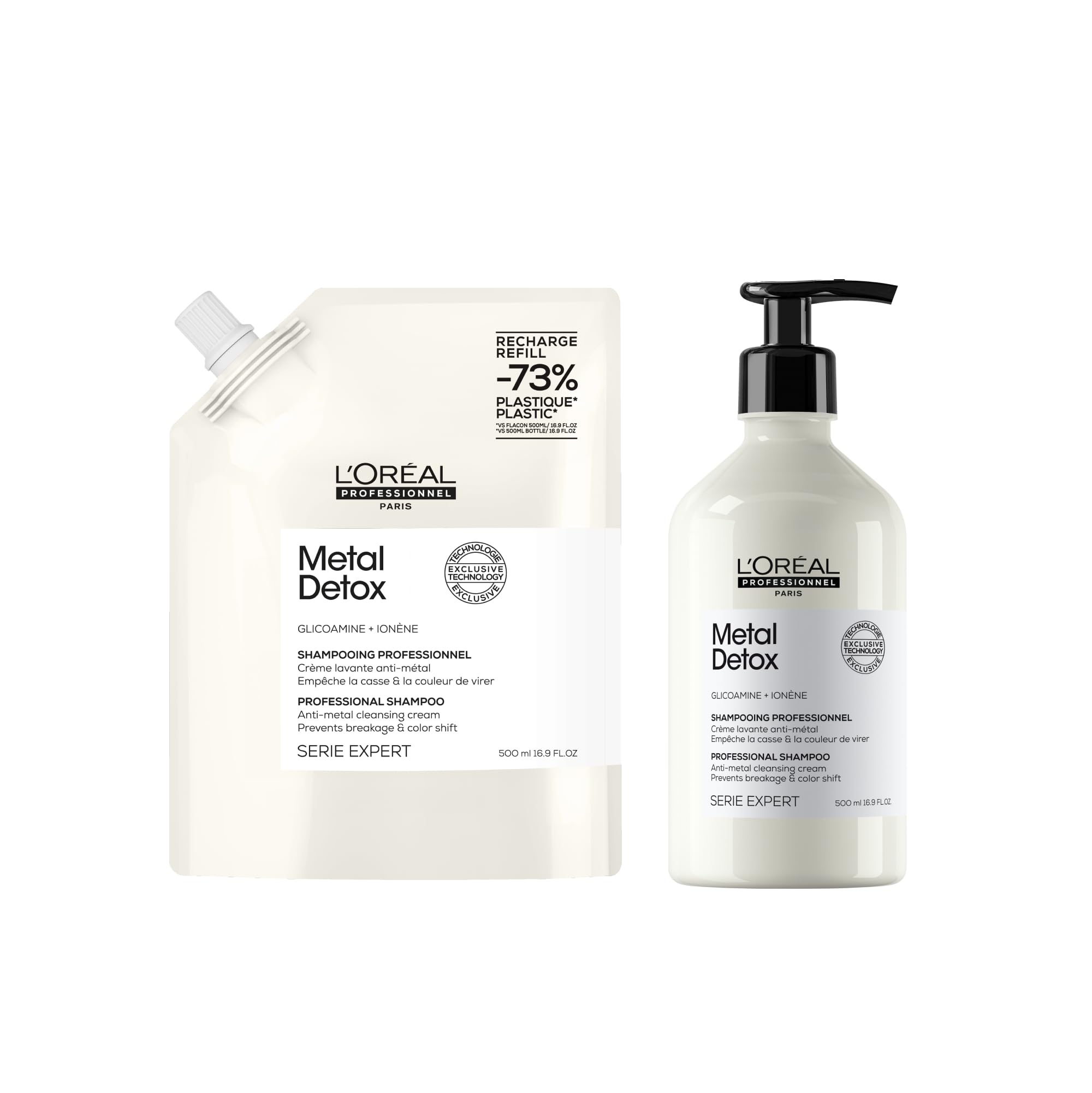 Metal Detox Shampooing et Recharge sans Sulfate anti-casse pour cheveux colorés - 8