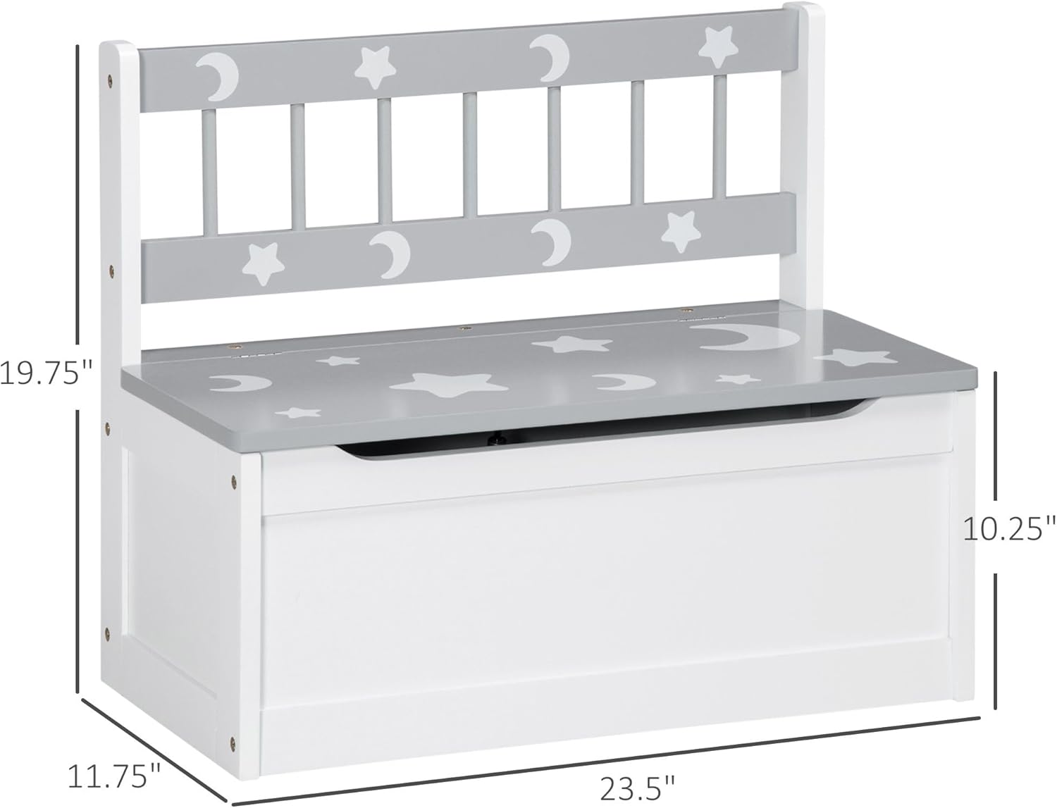 Storage Bench with Seating and Toy Storage