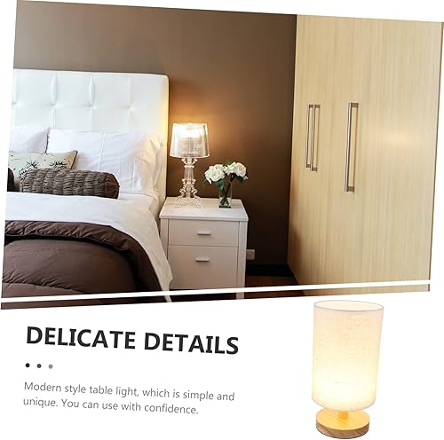 Miniatura 2 de OSALADI Lámpara de noche LED bombillas de escritorio para oficina lámpara de mesa USB lámpara de mesa de lino lámpara de noche lámpara de mesita de
