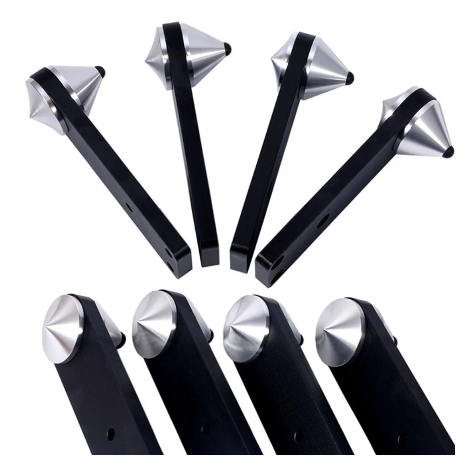 Inox SpeakerSpike Piedini isolanti for altoparlanti in lega di alluminio da 4 pezzi